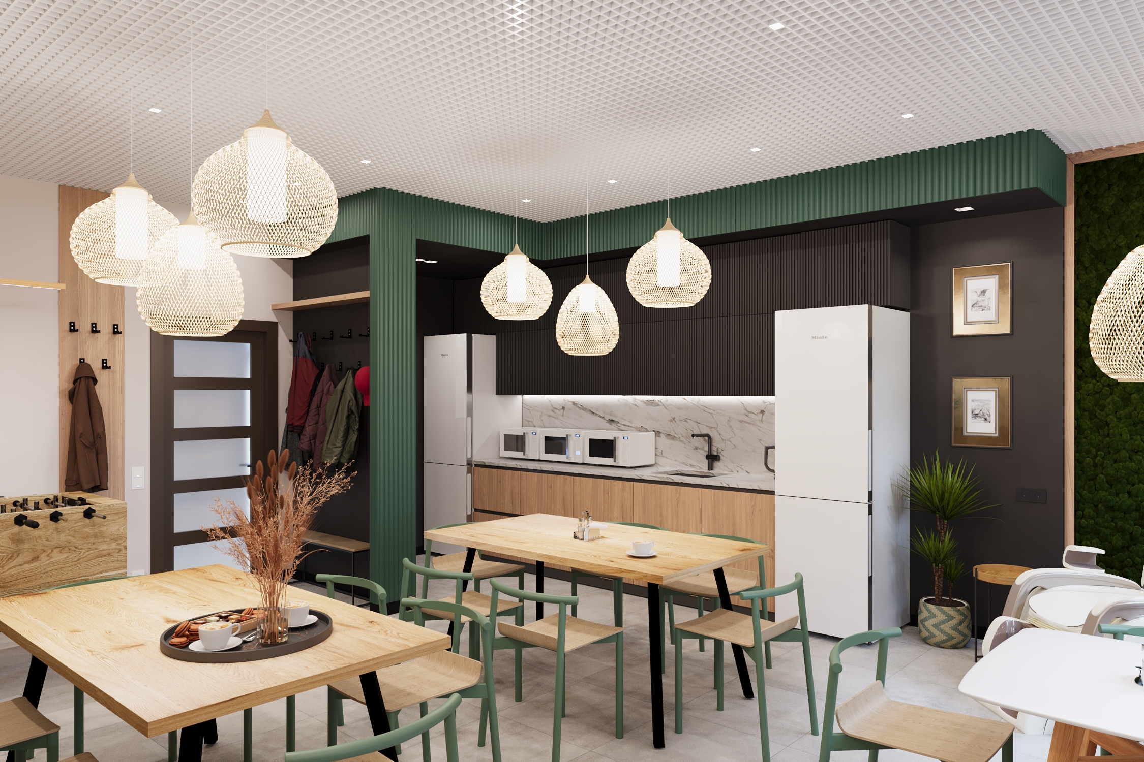 Дизайн-проект столовой кирпичного завода. — Изображение №5 — Иллюстрация на Dprofile