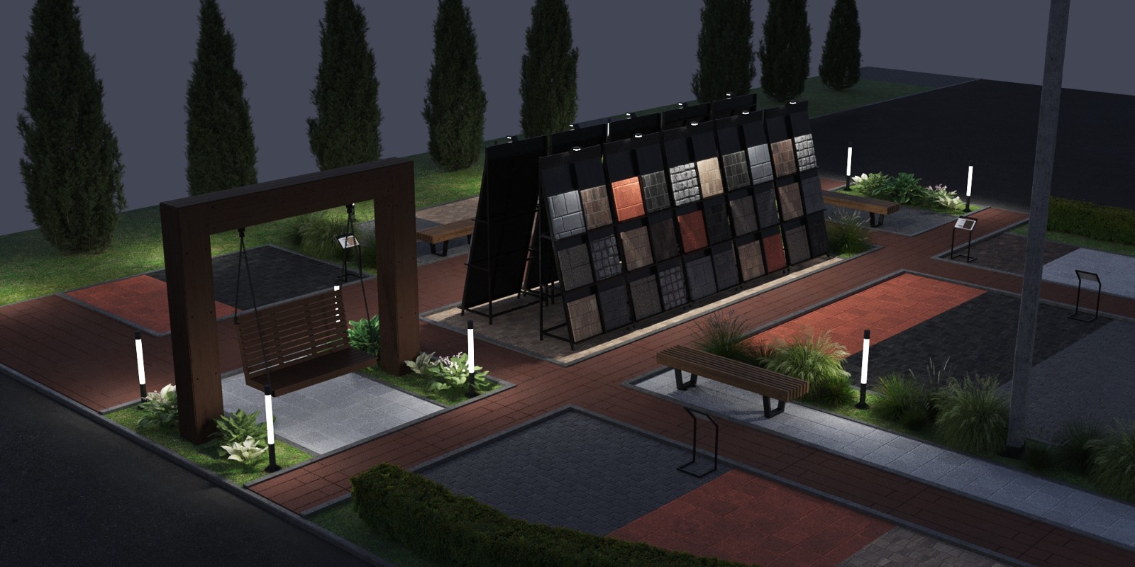 Концепция благоустройства выставочной площадки — Изображение №6 — Иллюстрация на Dprofile