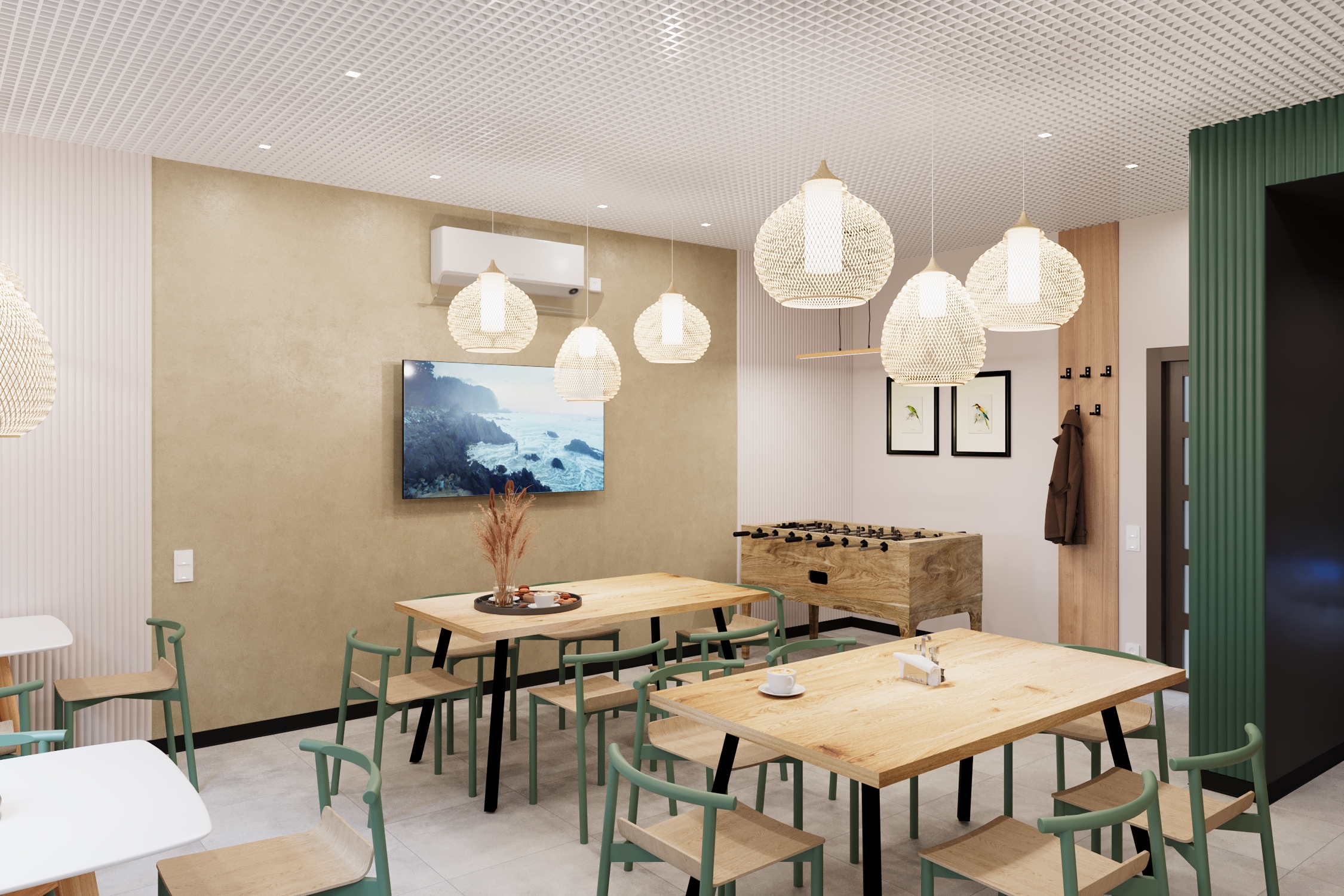 Дизайн-проект столовой кирпичного завода. — Изображение №6 — Иллюстрация на Dprofile