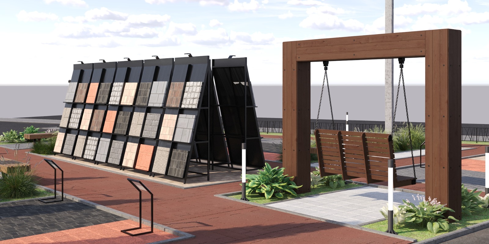 Концепция благоустройства выставочной площадки — Изображение №5 — Иллюстрация на Dprofile