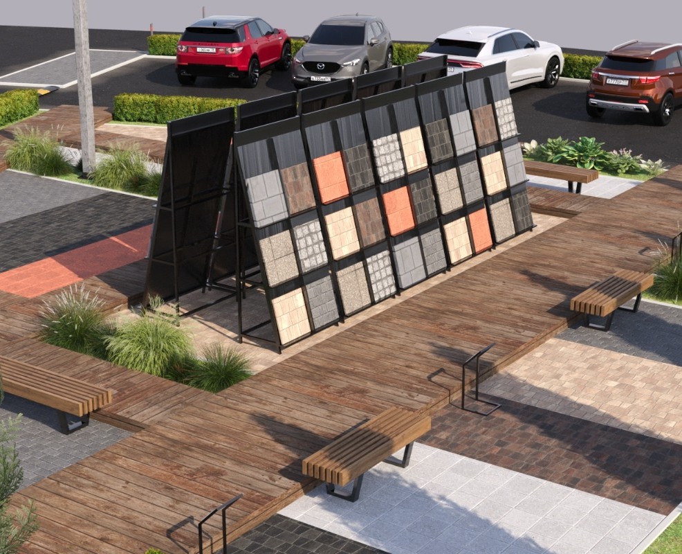 Концепция благоустройства выставочной площадки на Dprofile