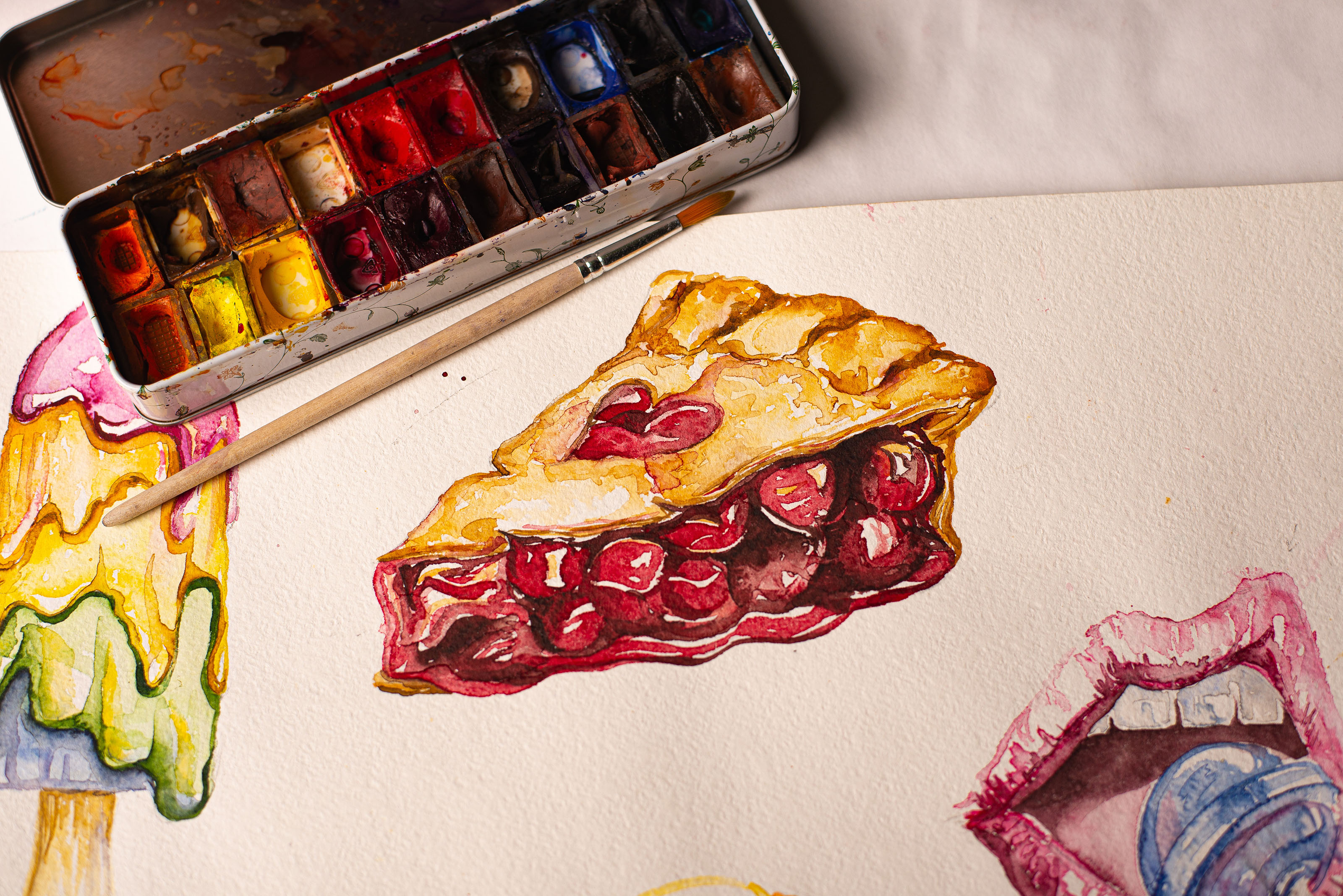 Акварельная фуд-иллюстрация — Изображение №3 — Иллюстрация на Dprofile