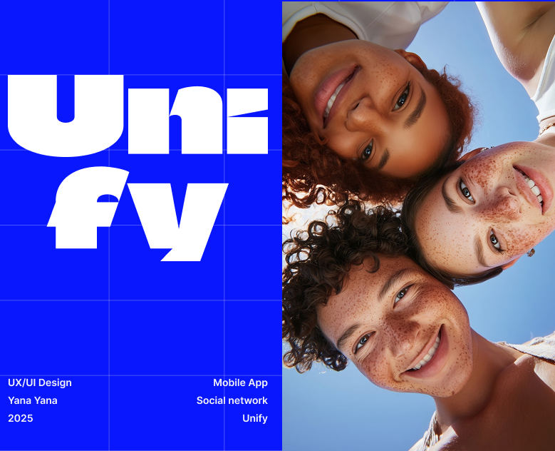 Мобильное приложение социальной сети Unify — Интерфейсы на Dprofile