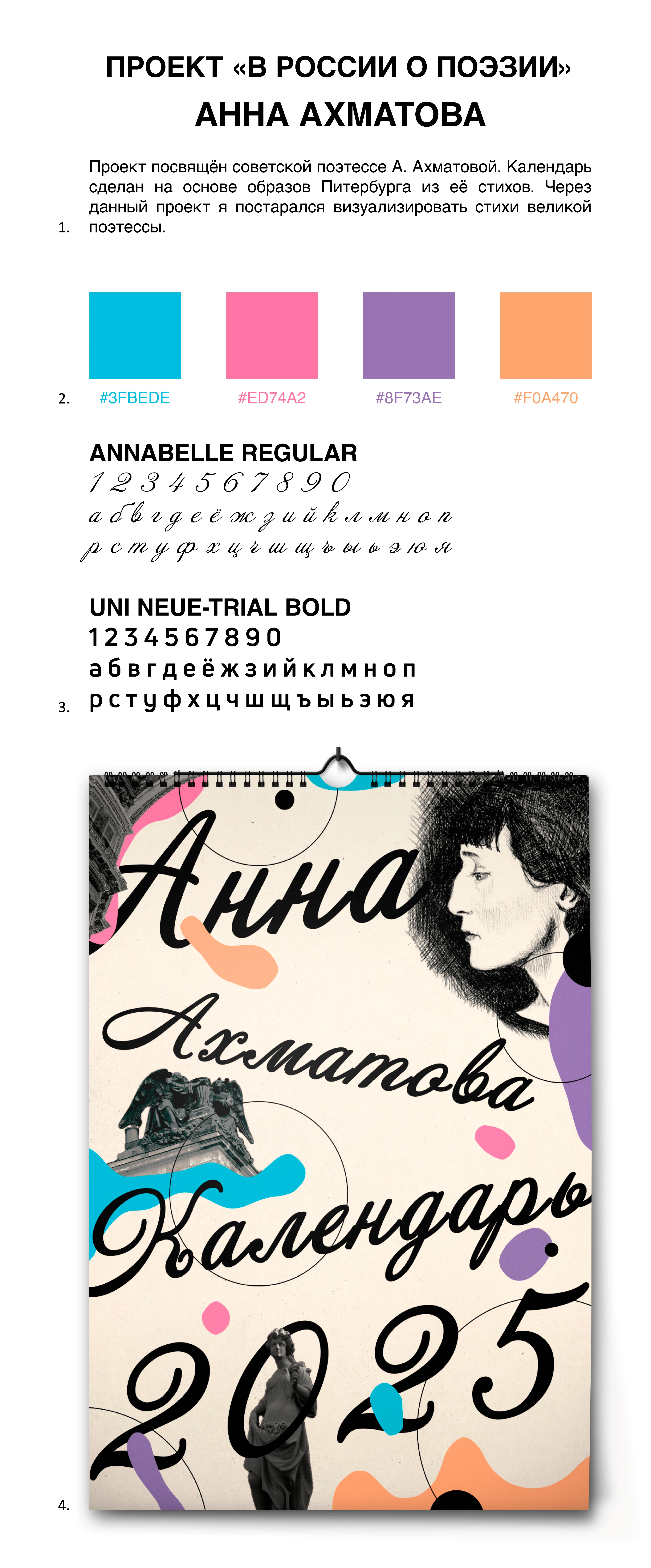 Дизайн проект календаря "В РОССИИ О ПОЭЗИИ" — Изображение №1 — Брендинг, Графика на Dprofile