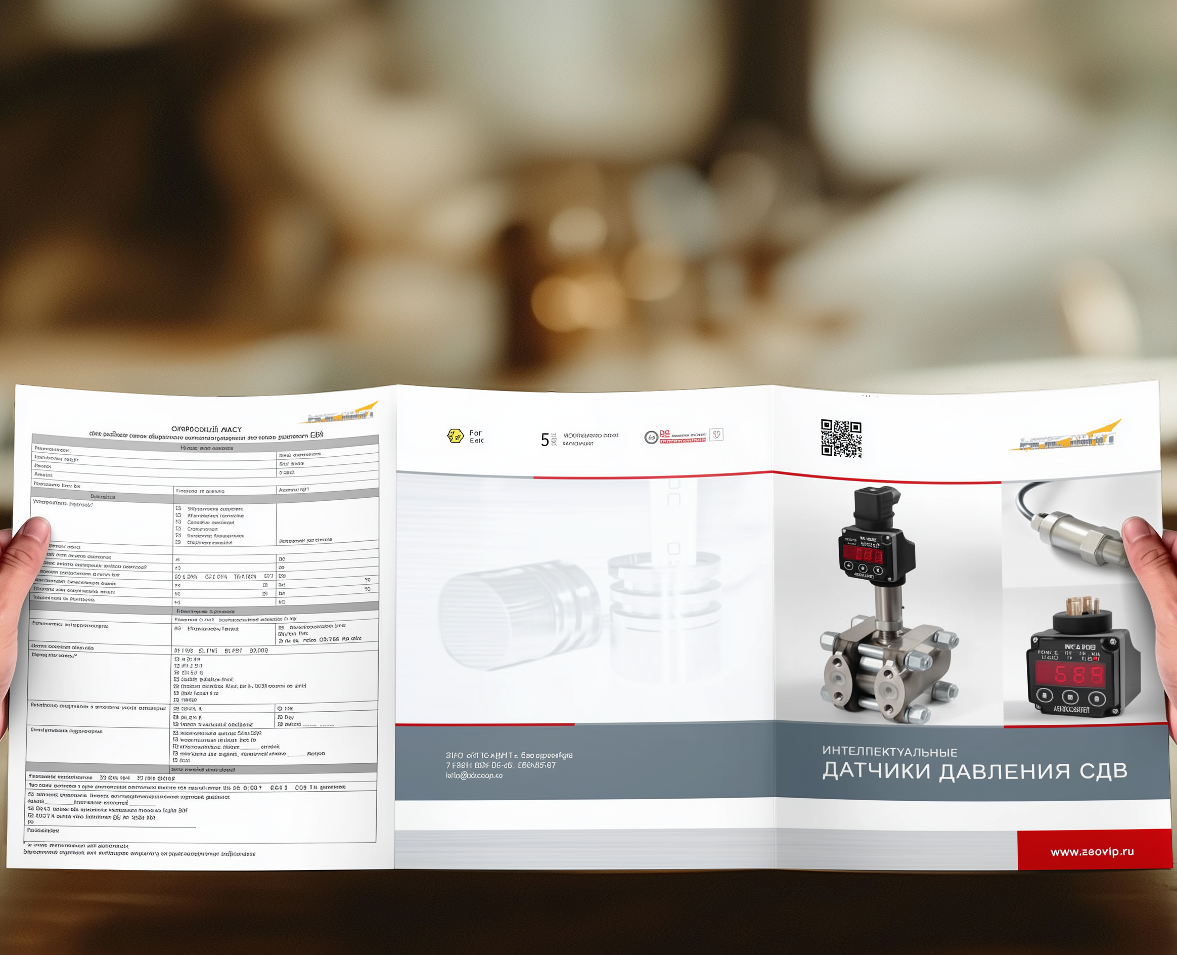 Буклет для сенсорной продукции — Графика на Dprofile