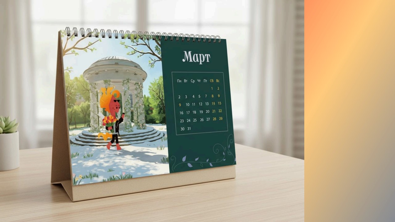 Настольный календарь на 2026 год — Изображение №6 — Иллюстрация на Dprofile