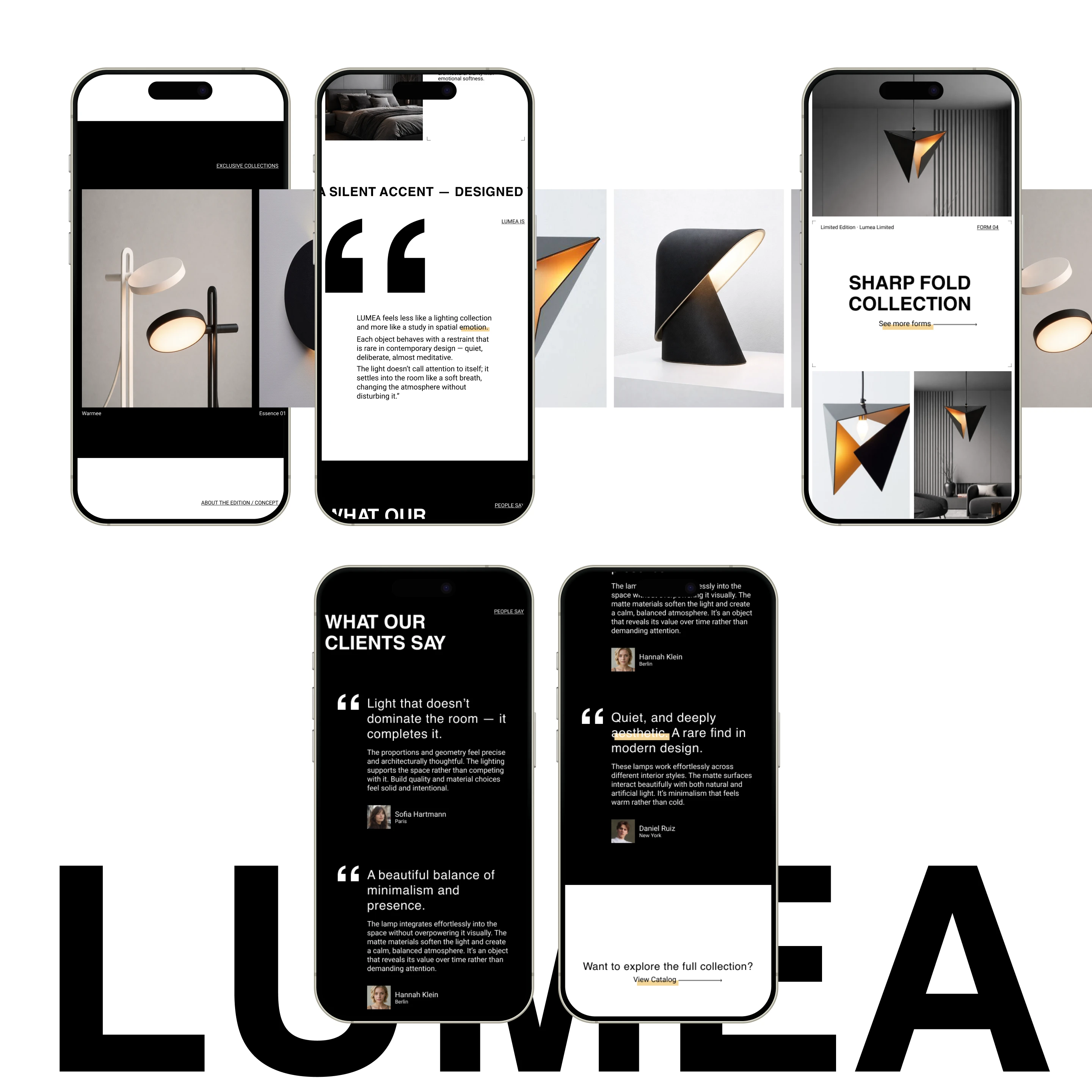 LUMEA LIMITED UX/UI DESIGN — Изображение №10 — Интерфейсы, Брендинг на Dprofile