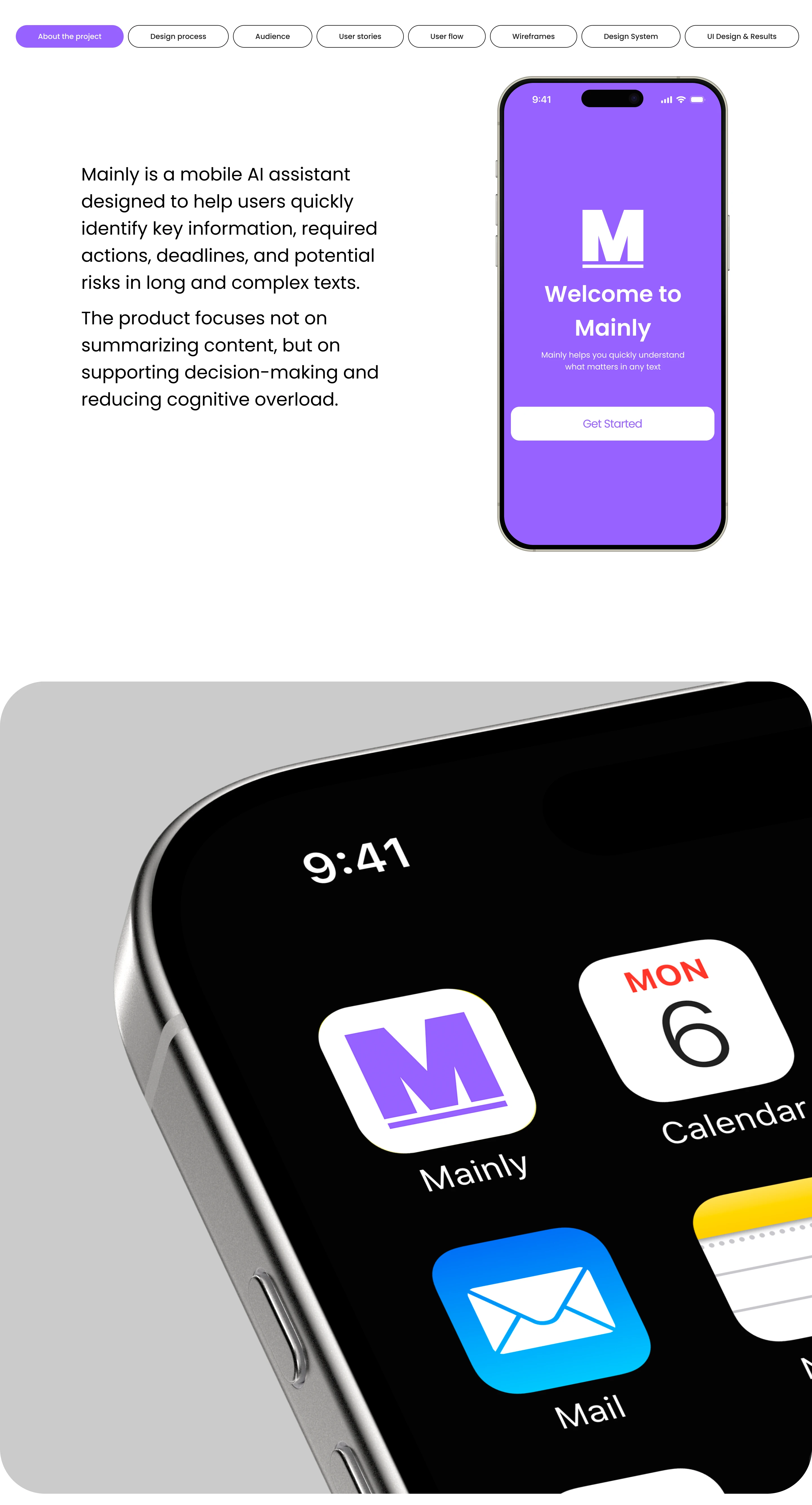 MAINLY | AI Assistant Mobile App — Изображение №2 — Интерфейсы на Dprofile