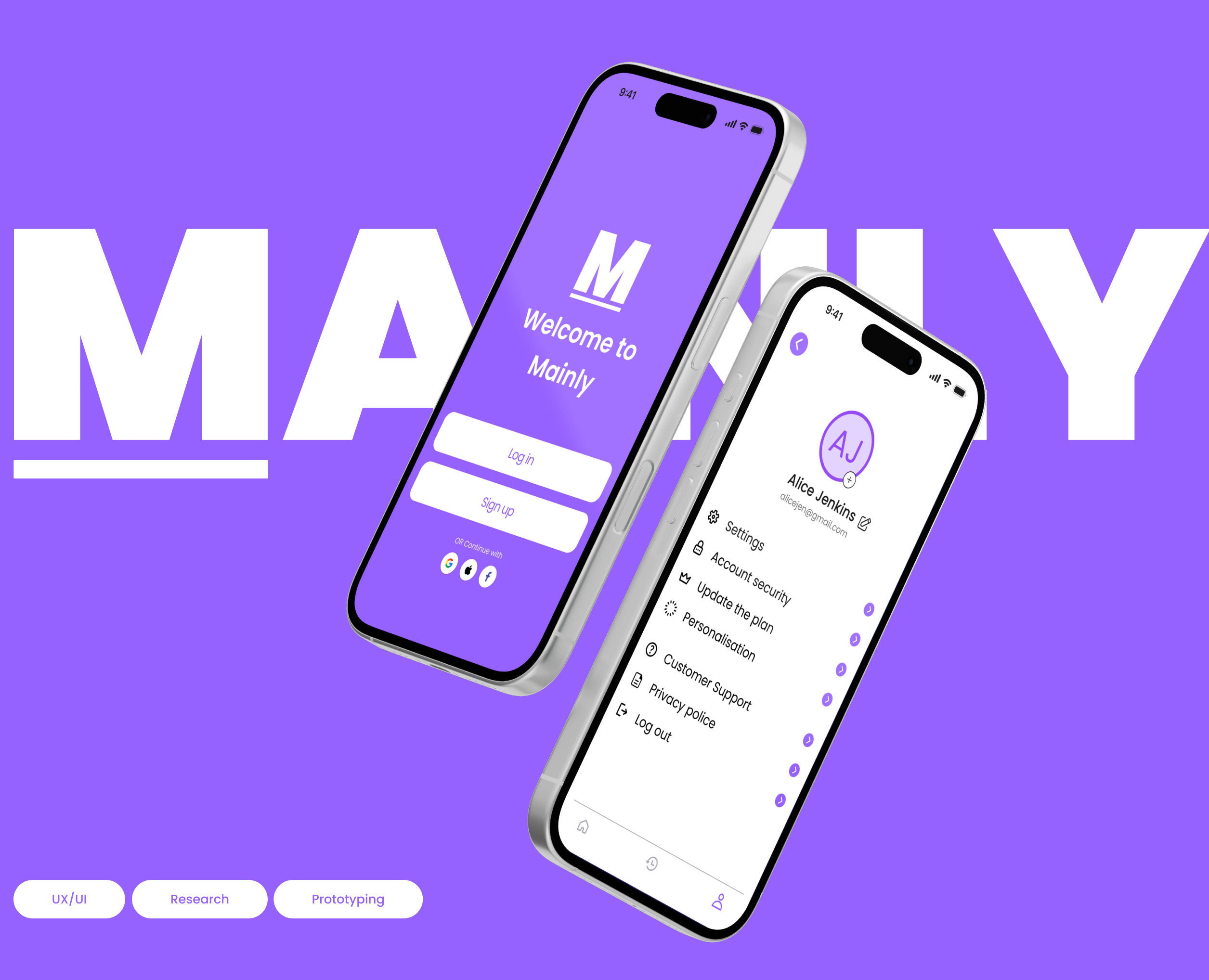 MAINLY | AI Assistant Mobile App — Интерфейсы на Dprofile