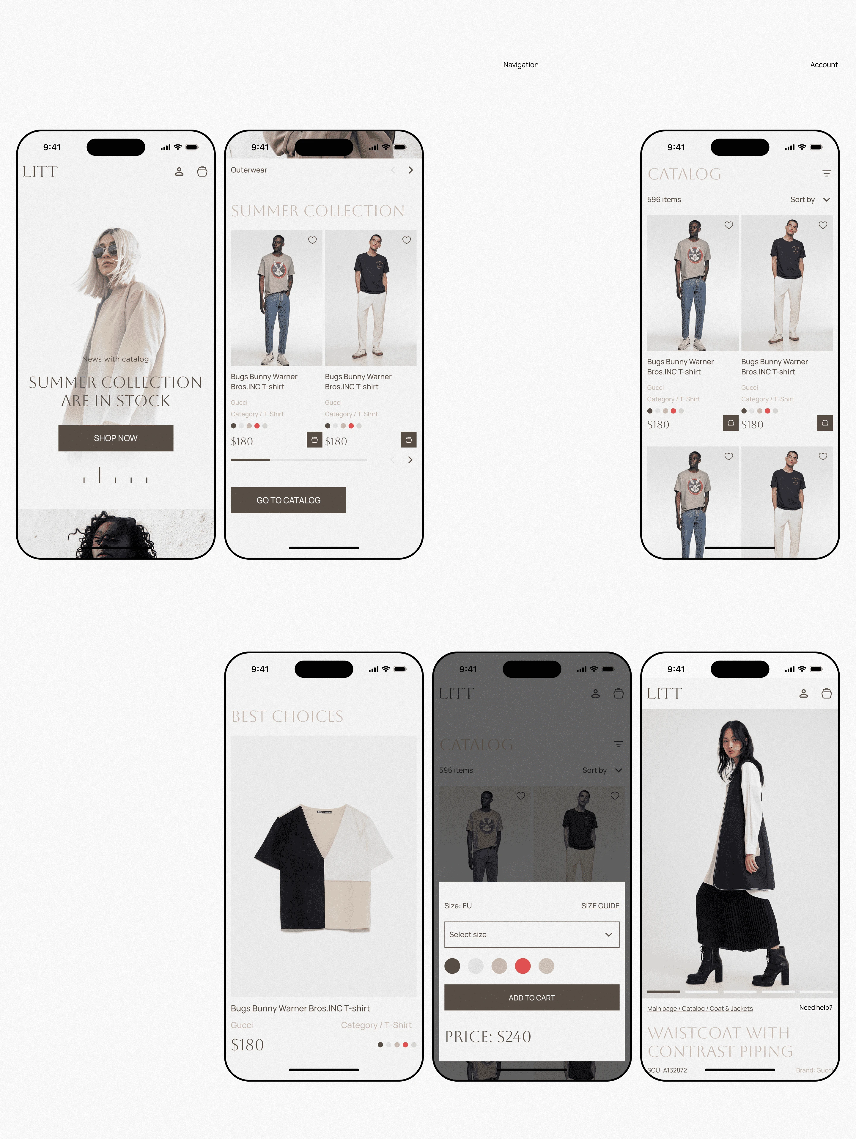 Litt | ecommerce — Изображение №5 — Интерфейсы на Dprofile
