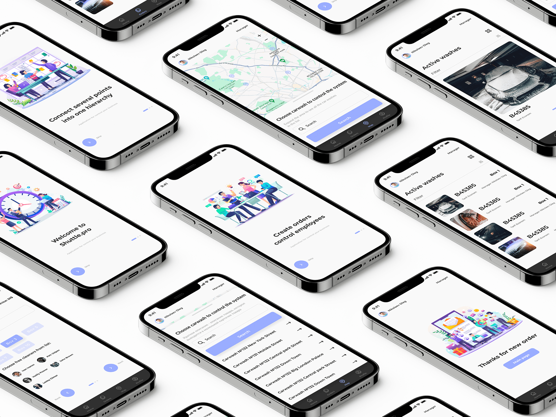 Shuttle.app | Мобильное приложение для автомоек — Изображение №11 — Интерфейсы на Dprofile