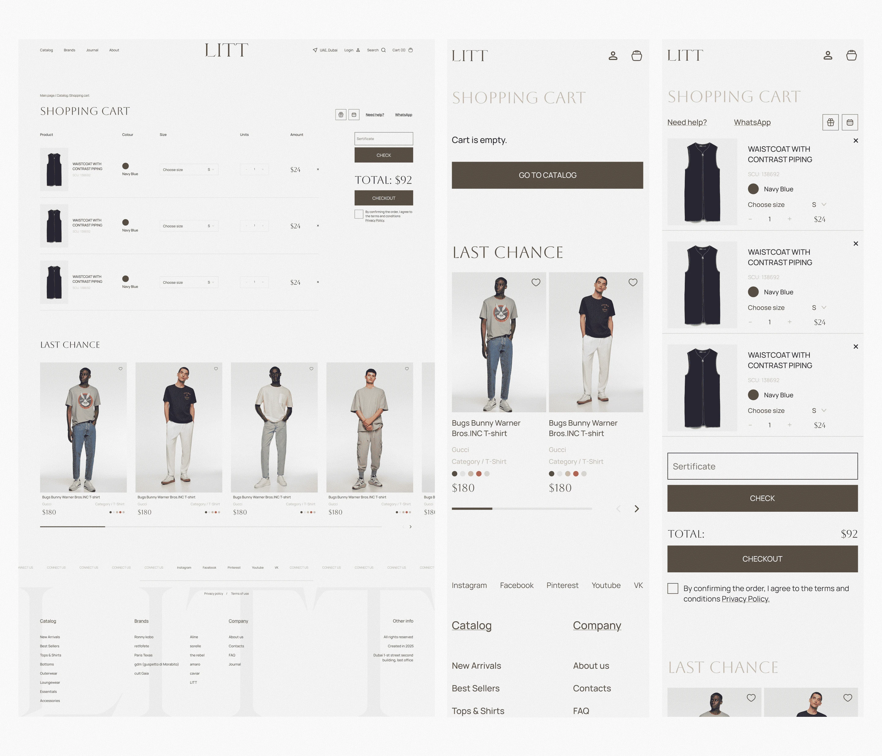 Litt | ecommerce — Изображение №9 — Интерфейсы на Dprofile
