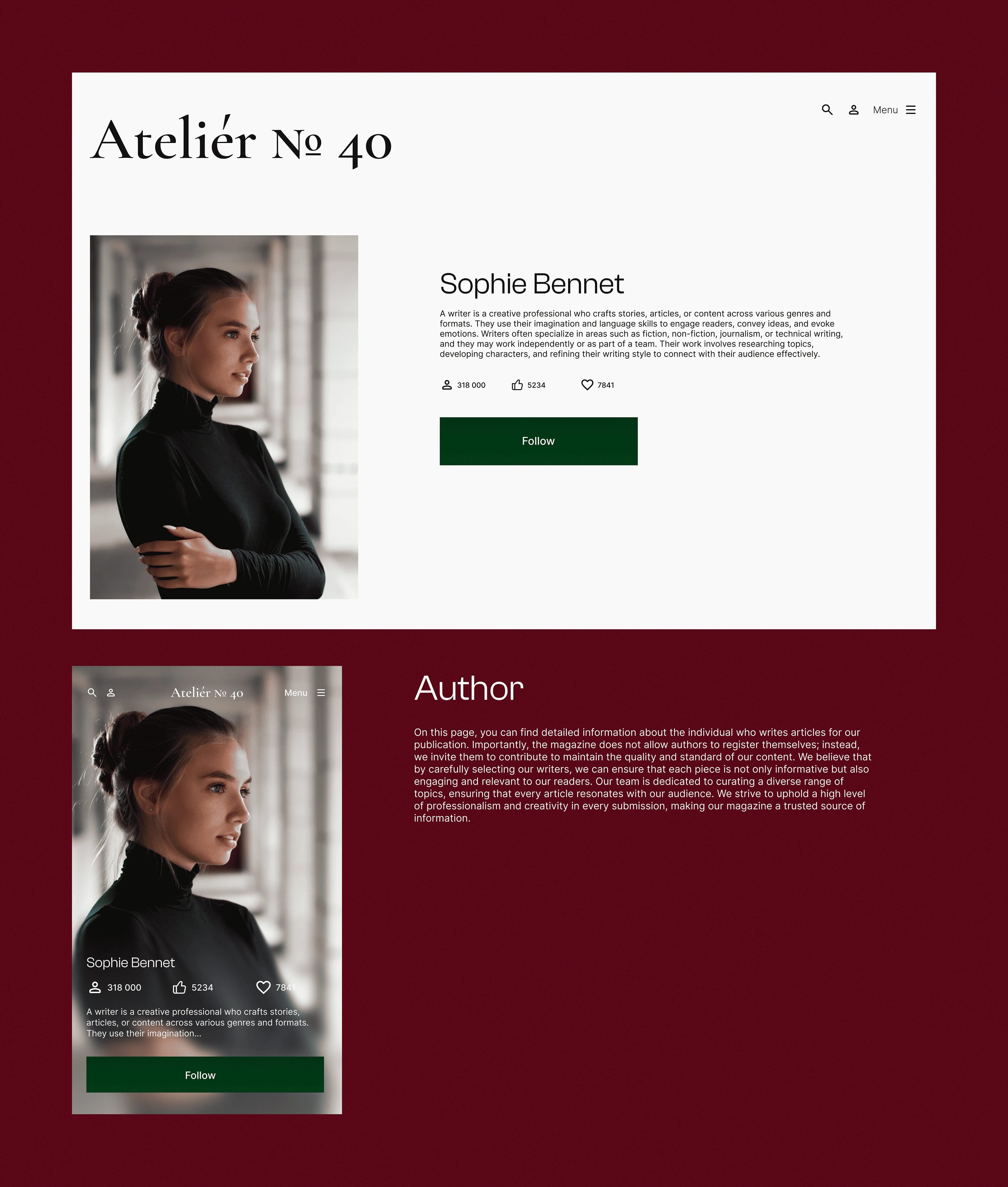 Atelier №40 — Изображение №10 — Интерфейсы, Брендинг на Dprofile