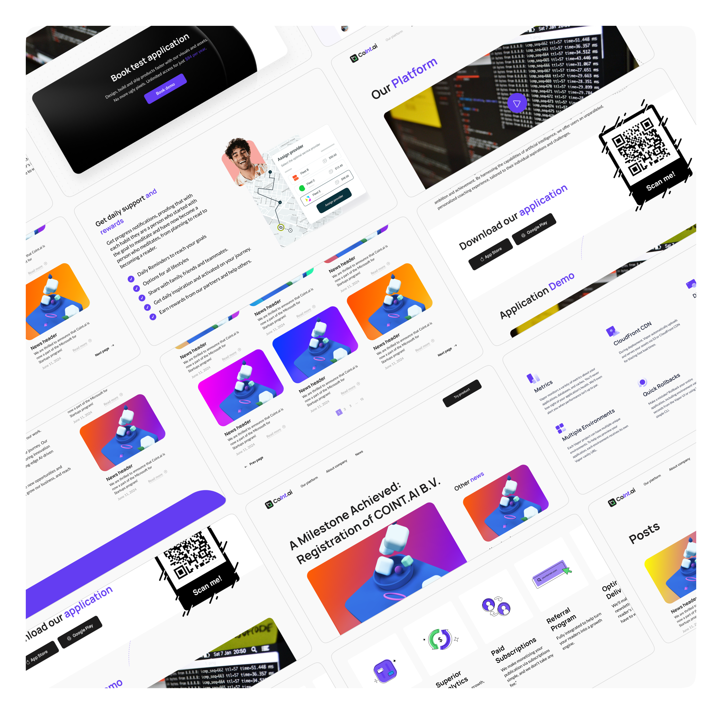 Coint.ai | Дизайн сайта и мобильного приложения — Изображение №8 — Интерфейсы на Dprofile