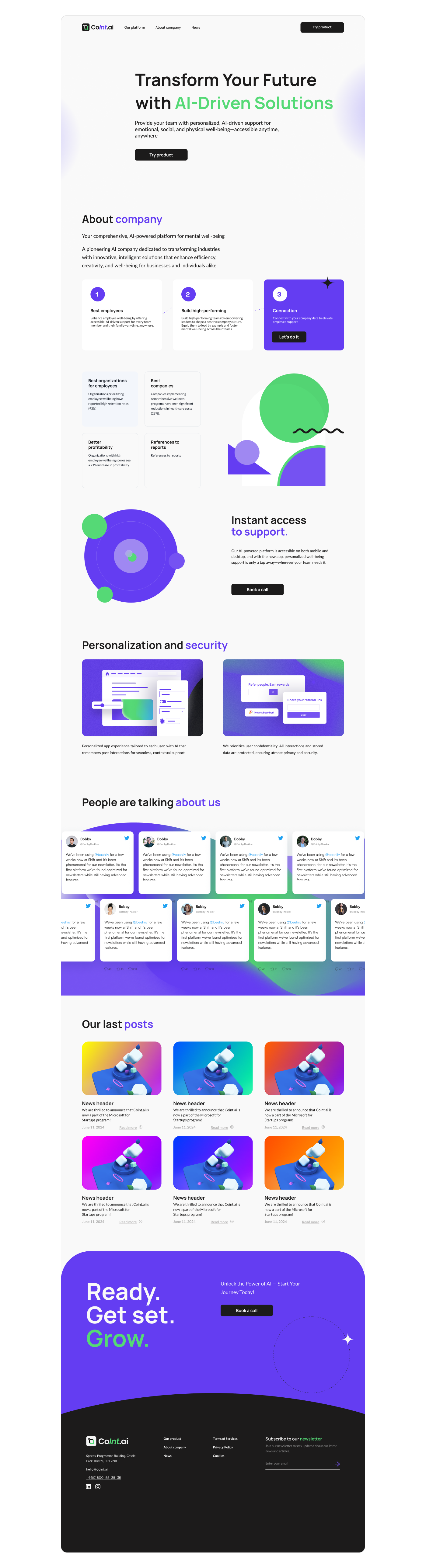 Coint.ai | Дизайн сайта и мобильного приложения — Изображение №7 — Интерфейсы на Dprofile