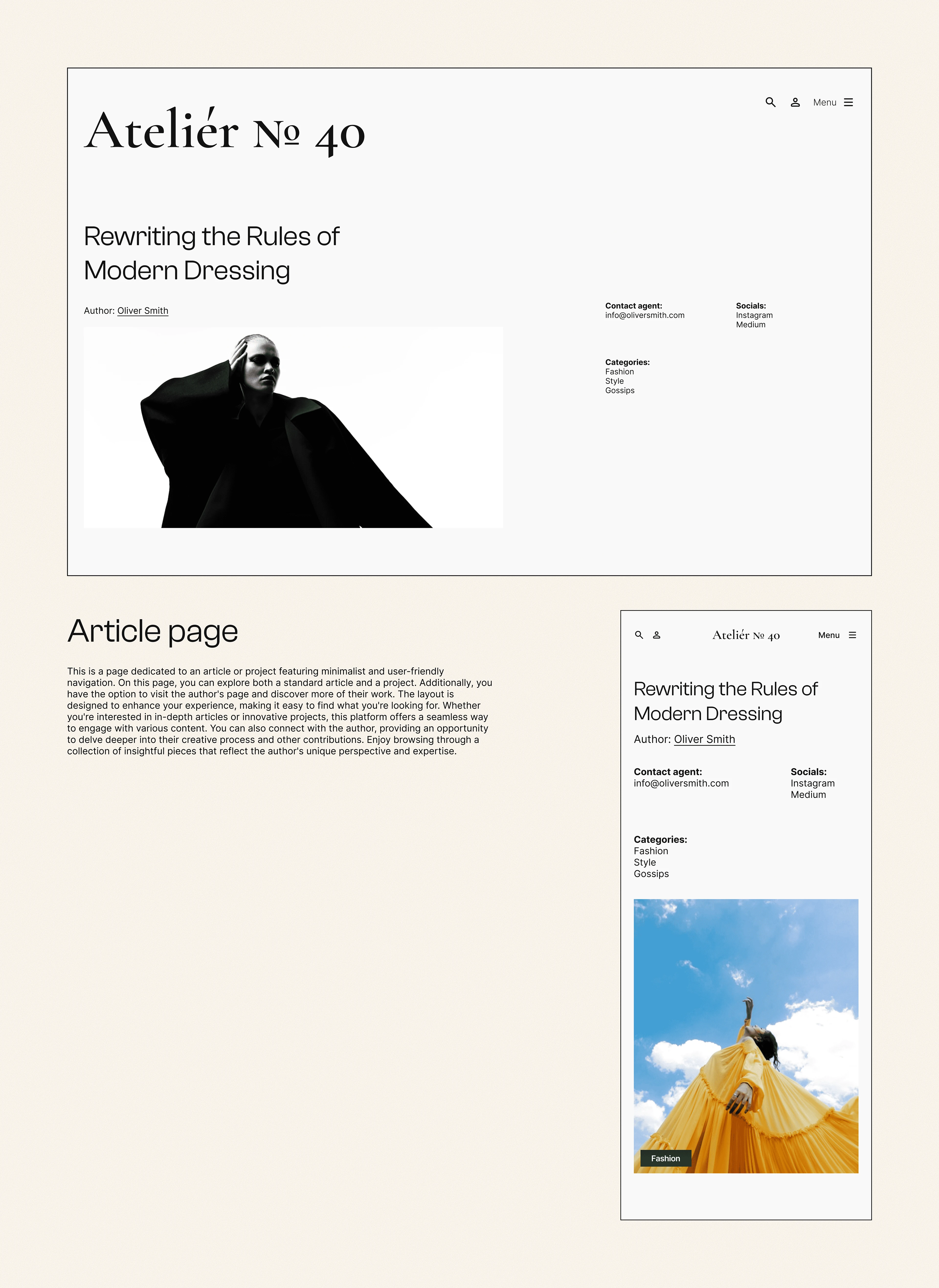 Atelier №40 — Изображение №9 — Интерфейсы, Брендинг на Dprofile