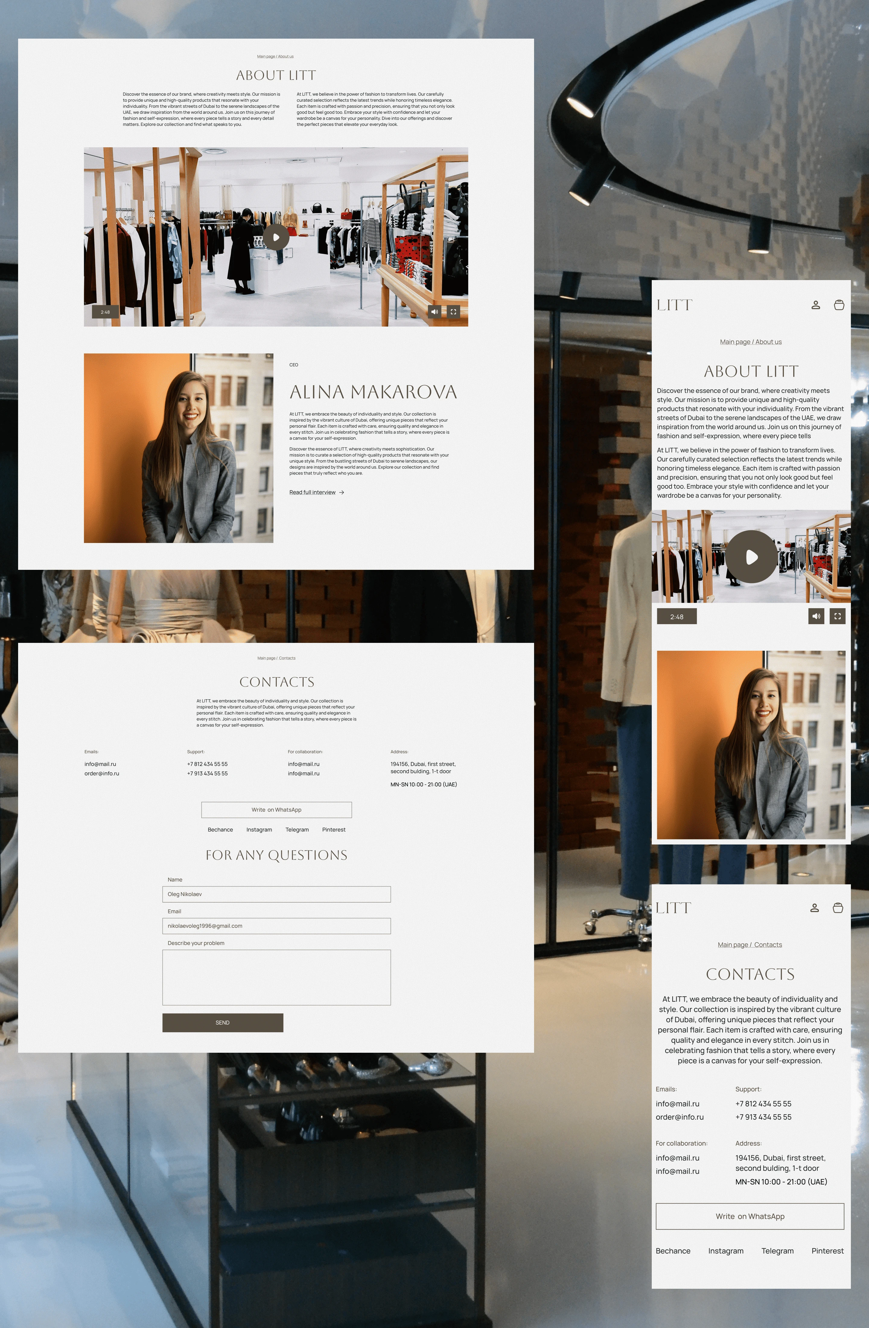 Litt | ecommerce — Изображение №8 — Интерфейсы на Dprofile