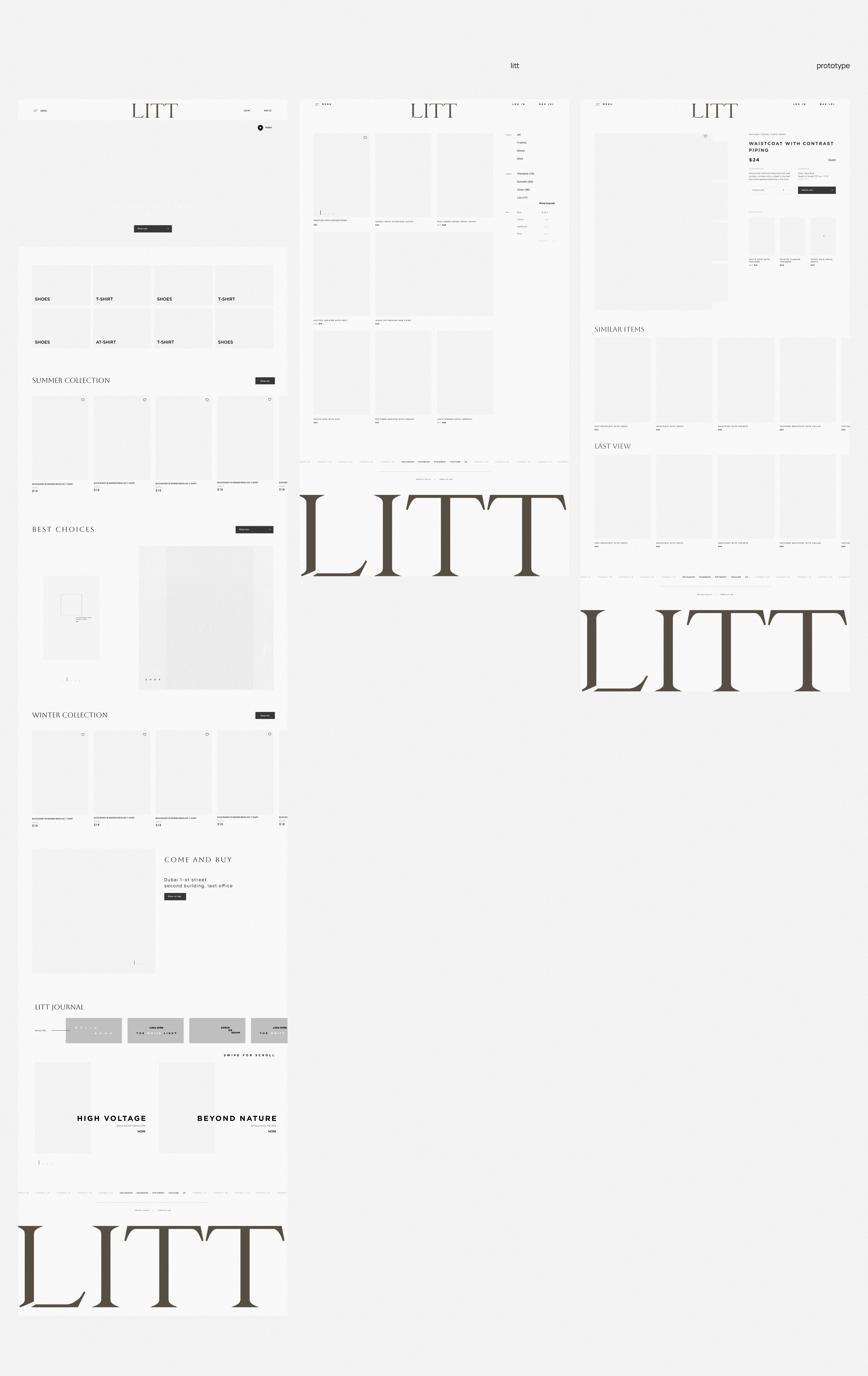 Litt | ecommerce — Изображение №2 — Интерфейсы на Dprofile