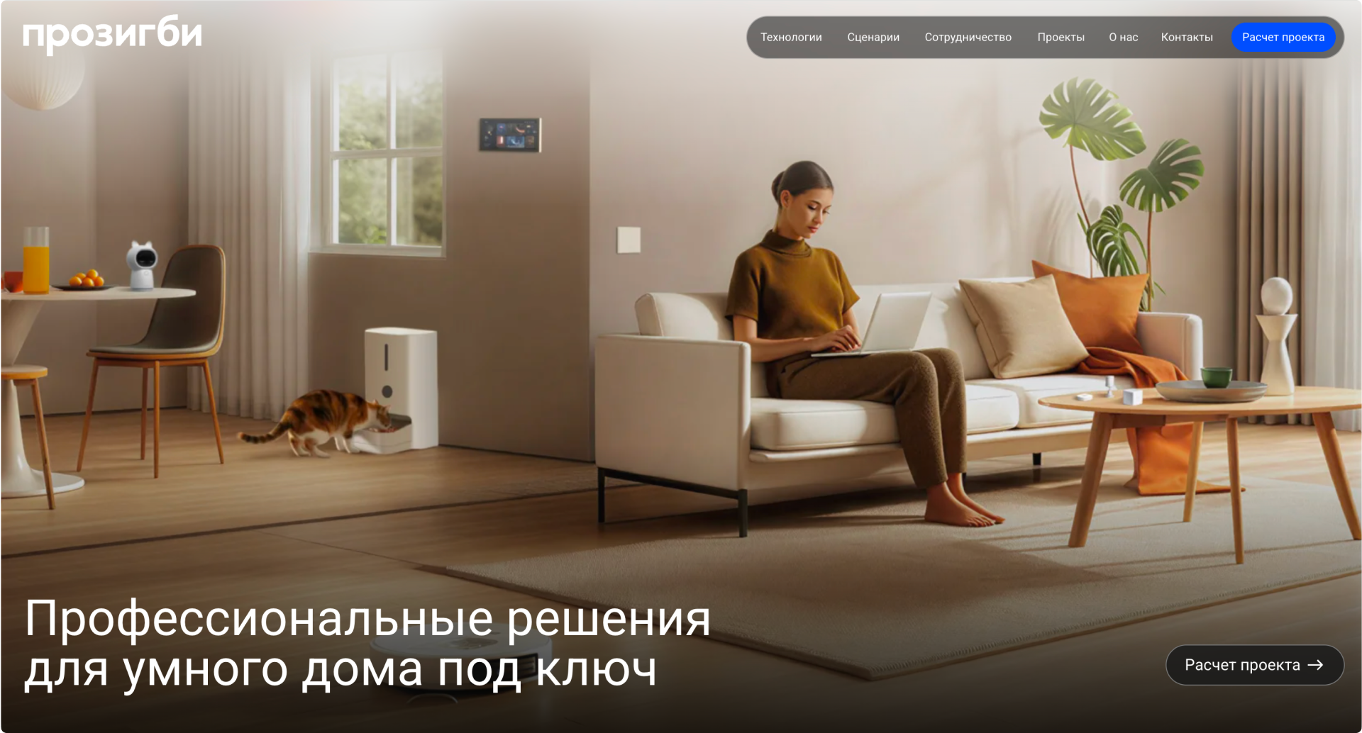 сайт Прозигби | Ваш умный дом — Изображение №3 — Интерфейсы на Dprofile