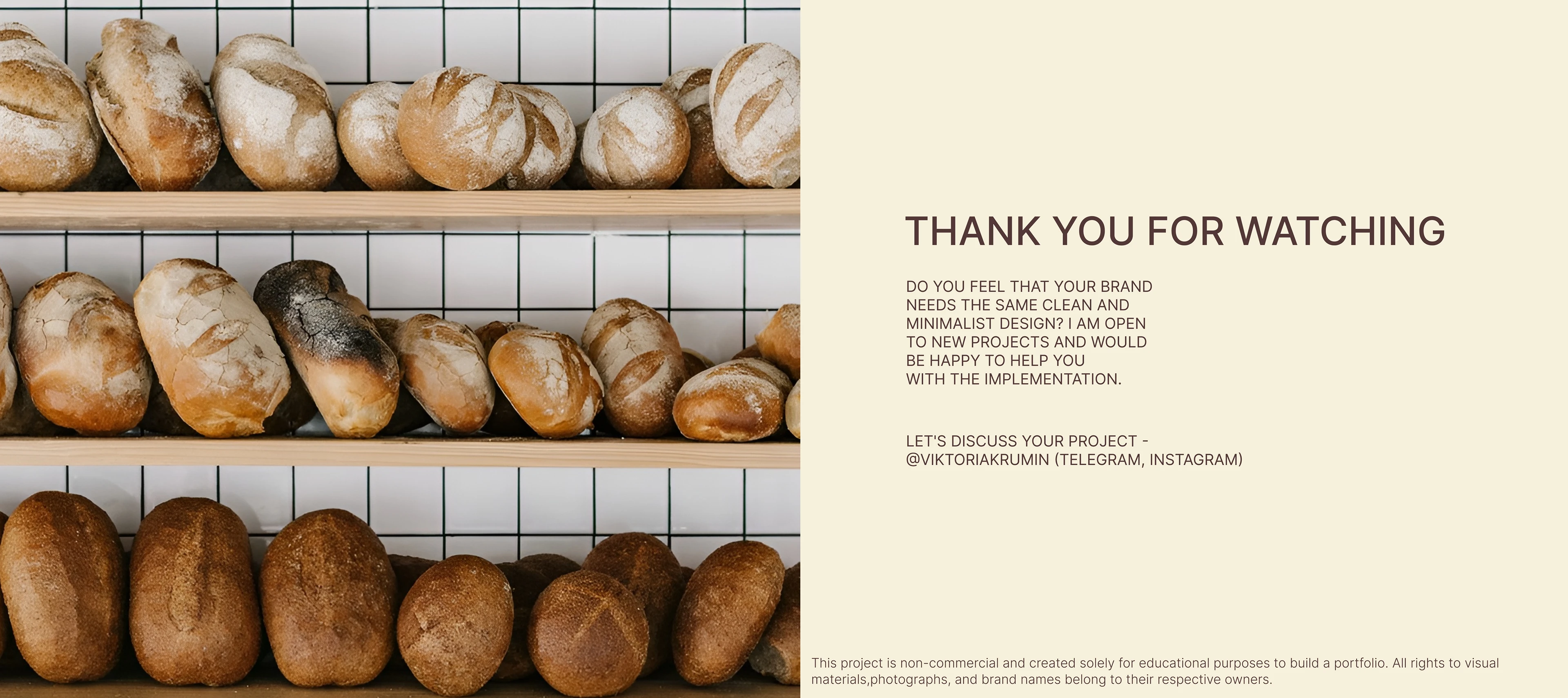 Минималистичный дизайн сайта для пекарни — Изображение №9 — Интерфейсы на Dprofile