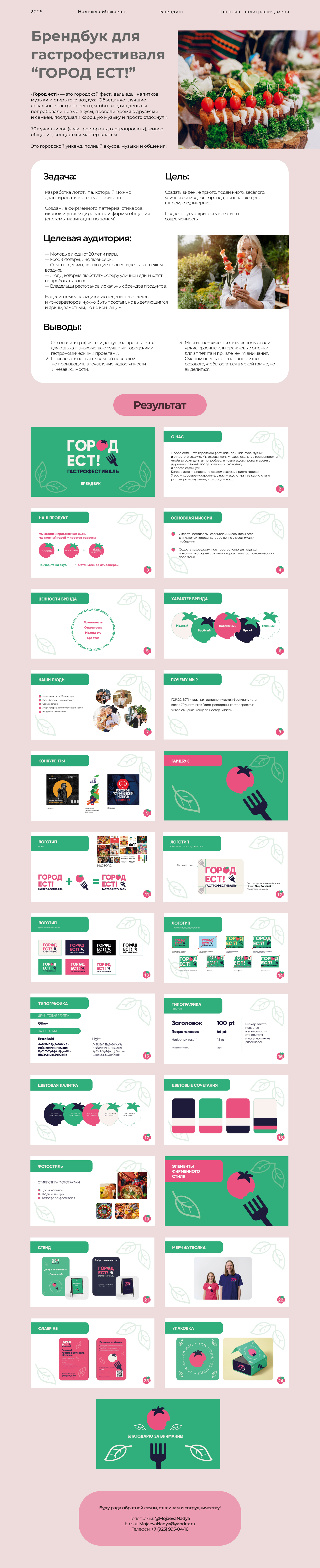 Брендбук для гастрофестиваля — Изображение №1 — Брендинг на Dprofile