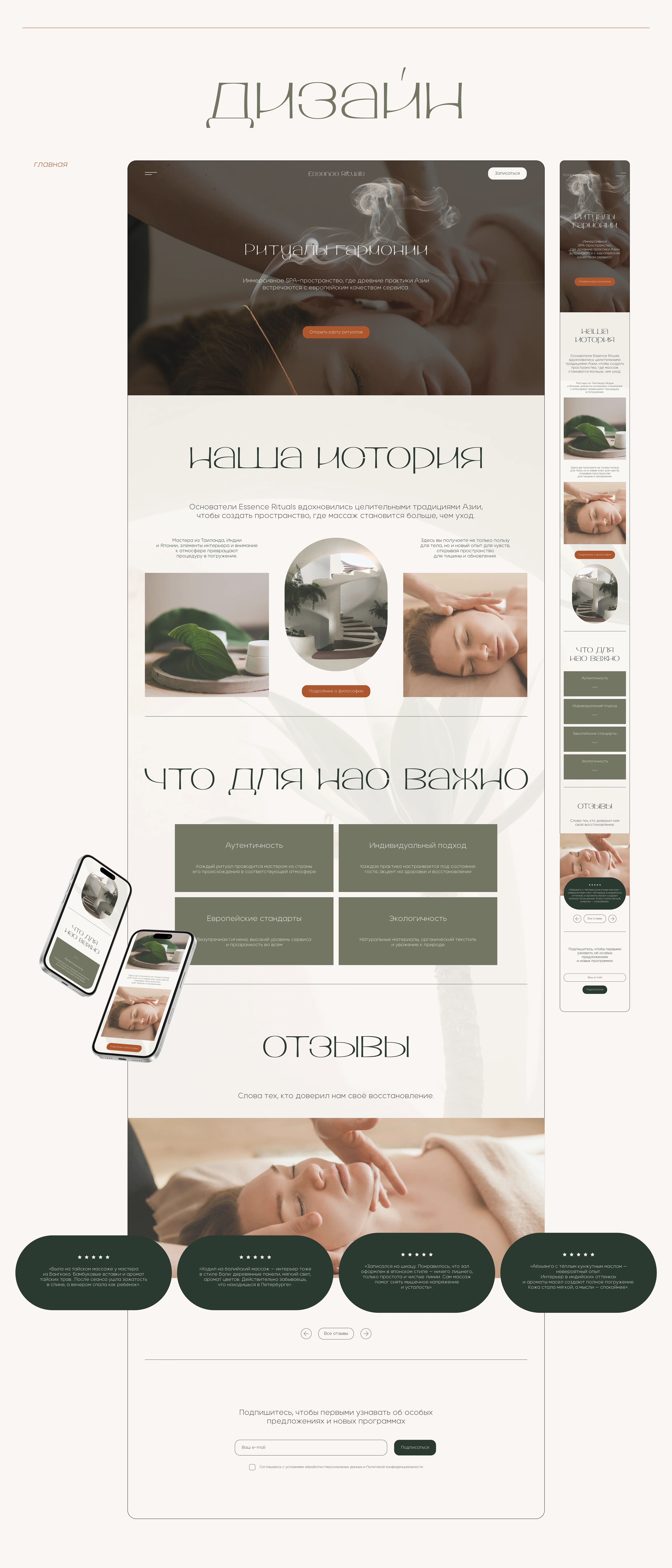 Spa Website Design Concept — Изображение №8 — Интерфейсы, Брендинг на Dprofile