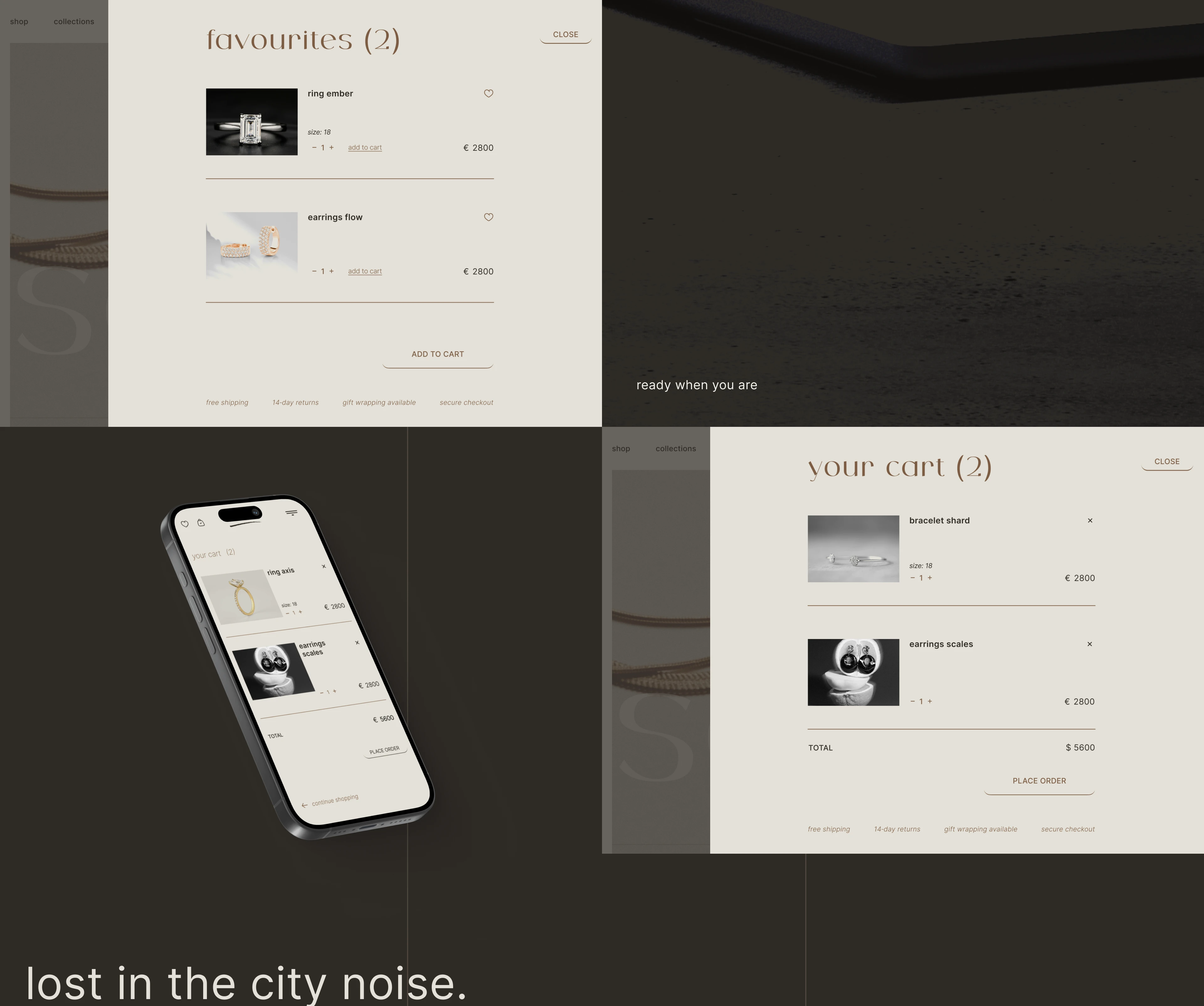 UX/UI Design for Jewelry E-commerce Store — Изображение №11 — Интерфейсы, Анимация на Dprofile