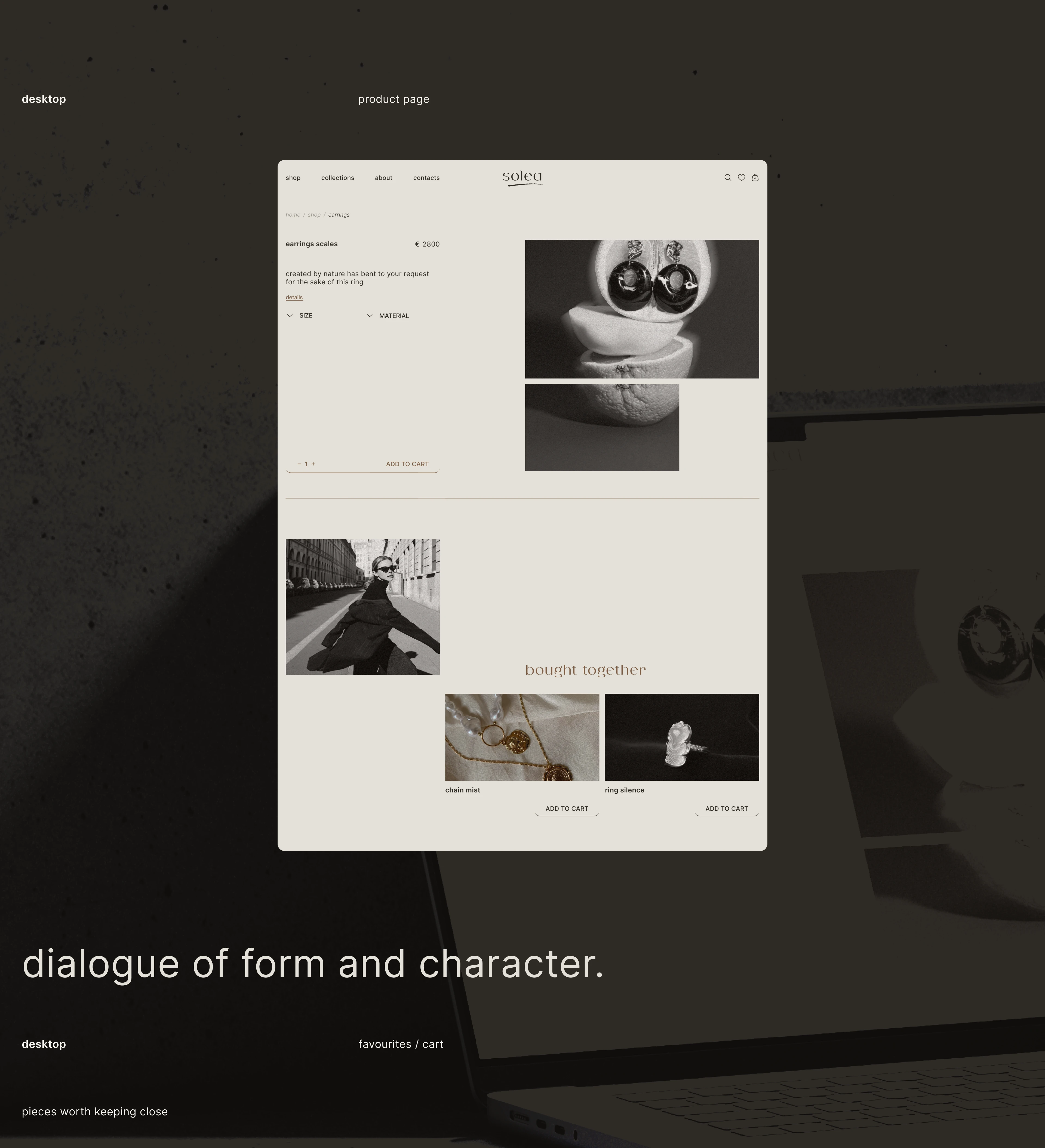 UX/UI Design for Jewelry E-commerce Store — Изображение №10 — Интерфейсы, Анимация на Dprofile