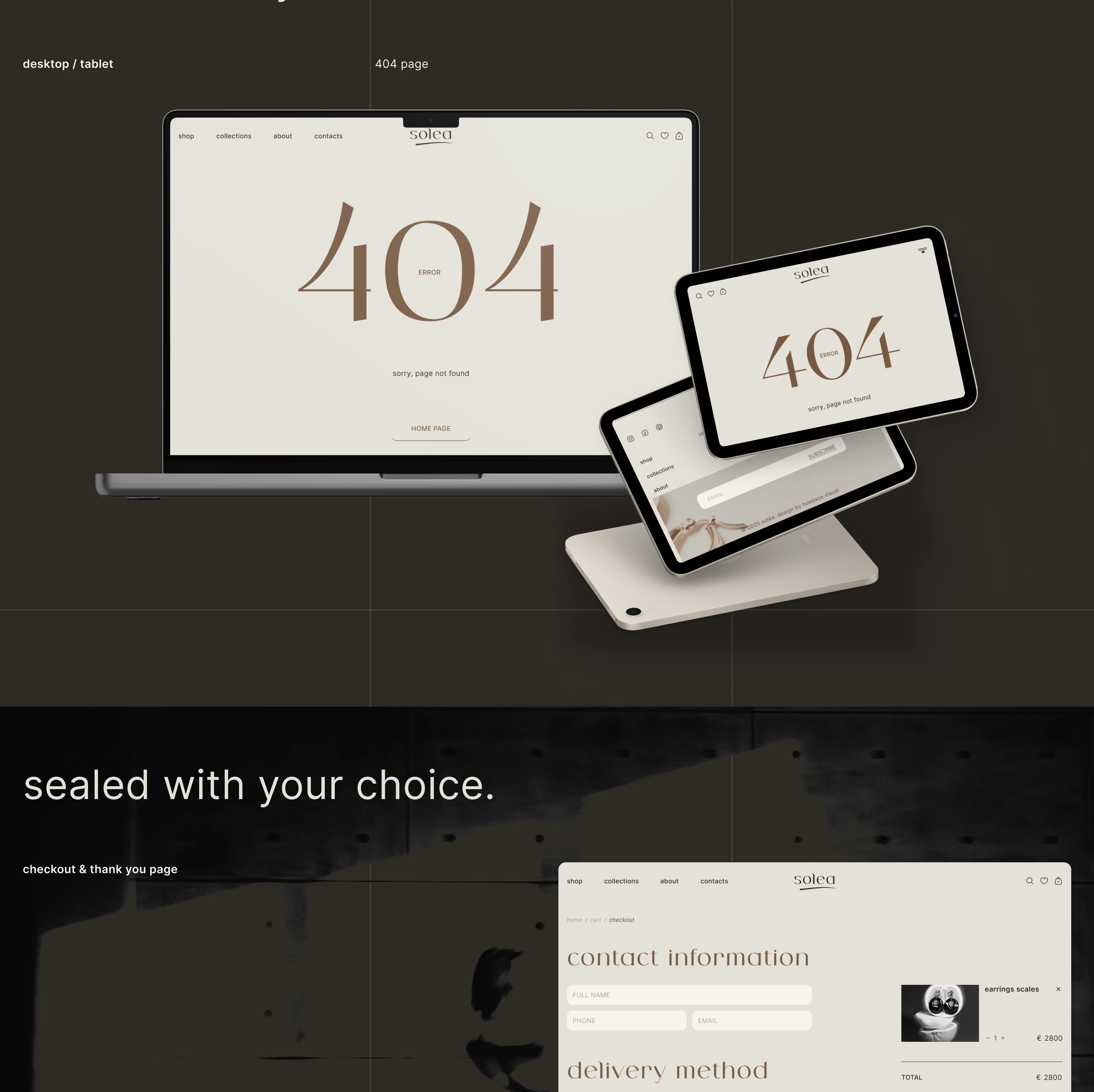 UX/UI Design for Jewelry E-commerce Store — Изображение №12 — Интерфейсы, Анимация на Dprofile