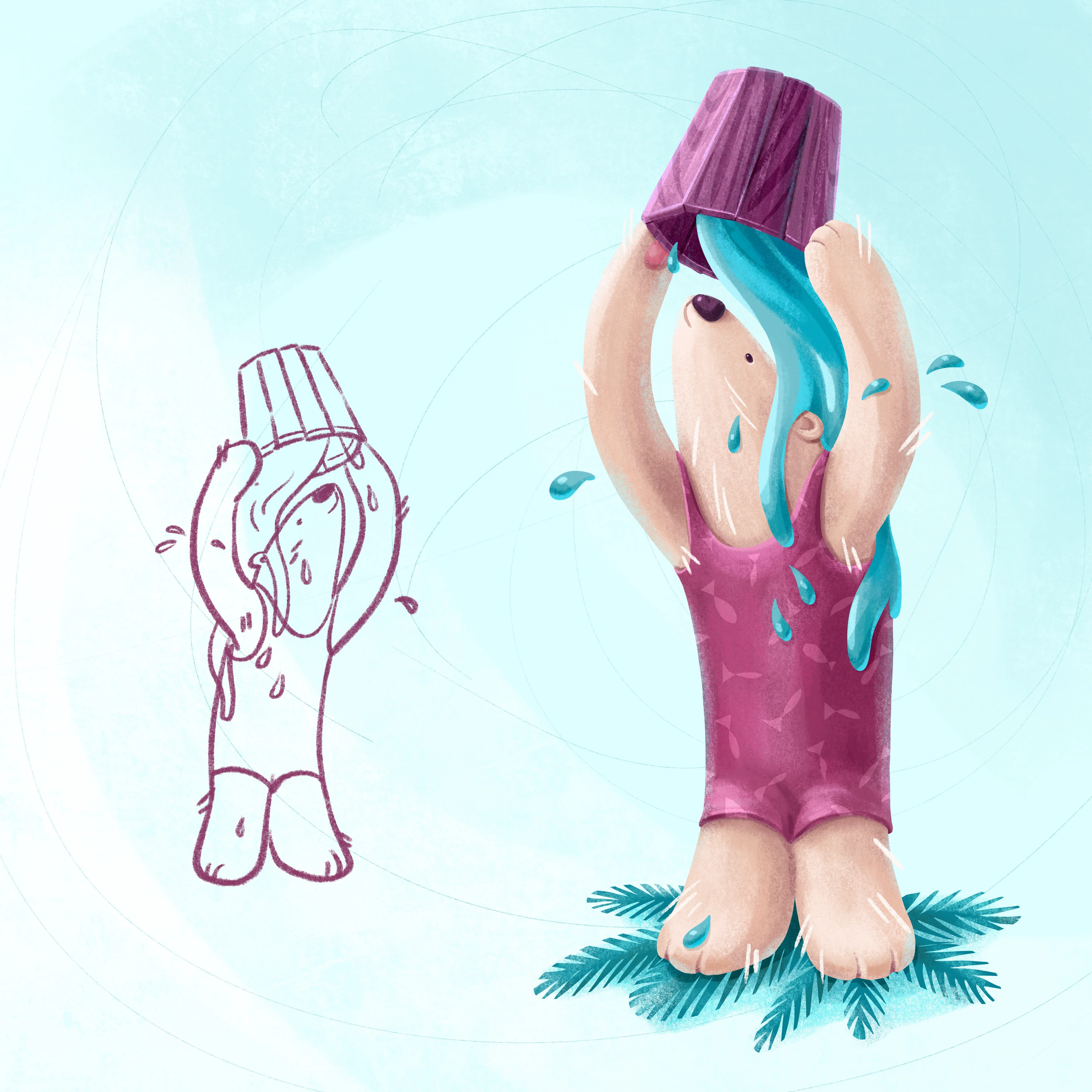 Персонаж-мишка — Изображение №3 — Иллюстрация на Dprofile