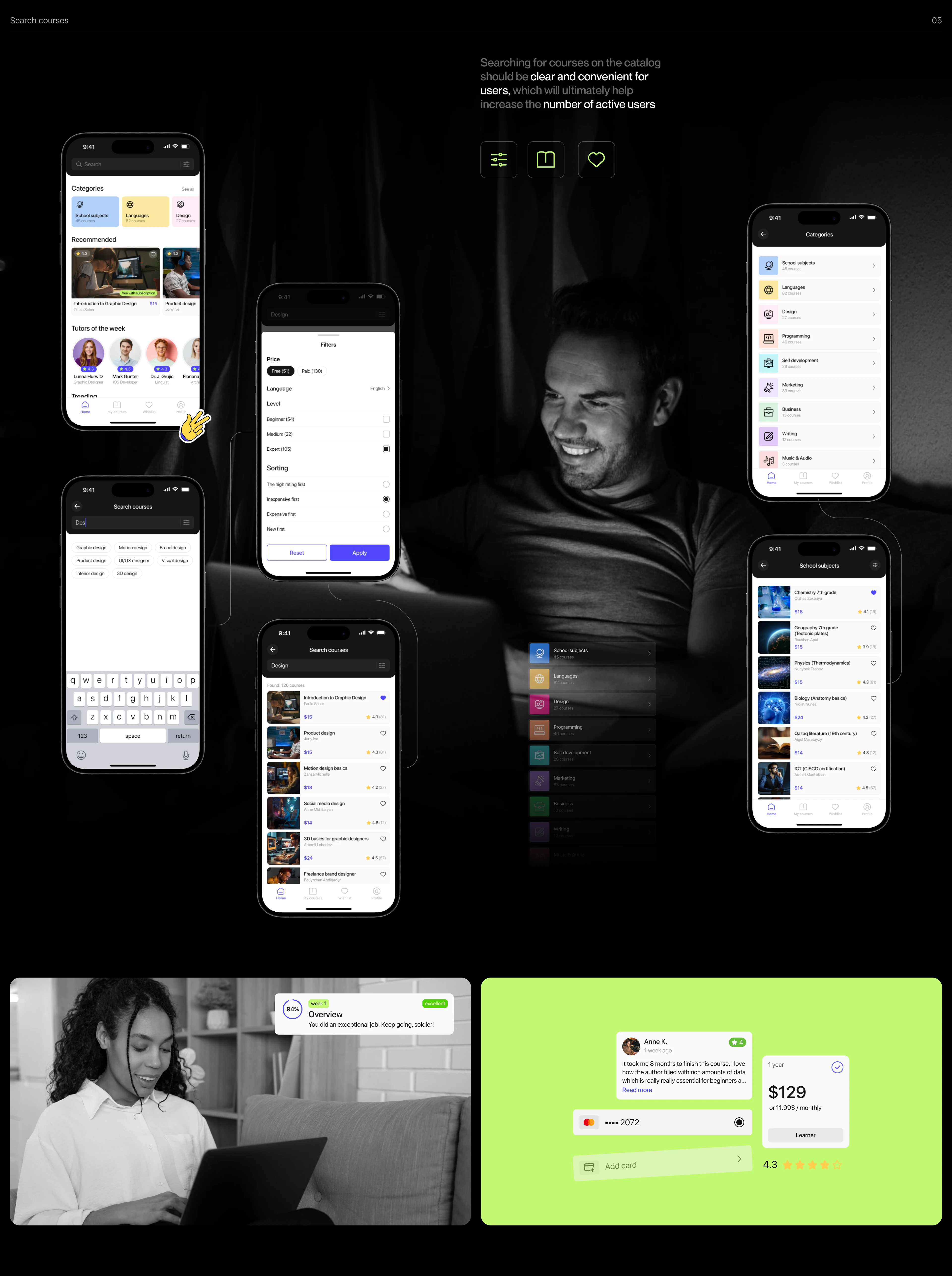 EduVista Mobile App — Изображение №9 — Интерфейсы на Dprofile