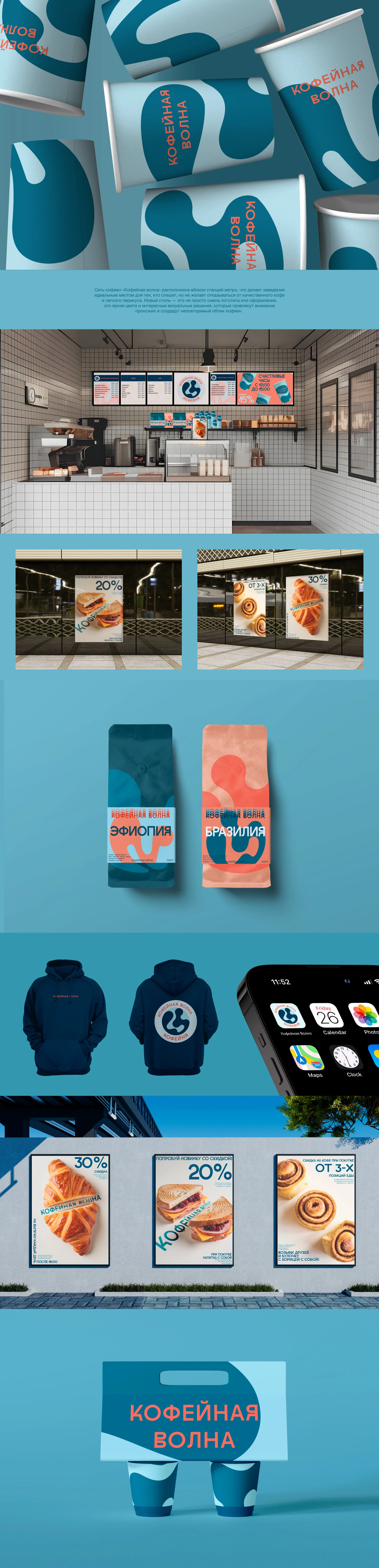 Концепция ребрендинга сети кофеен — Изображение №1 — Брендинг, Графика на Dprofile