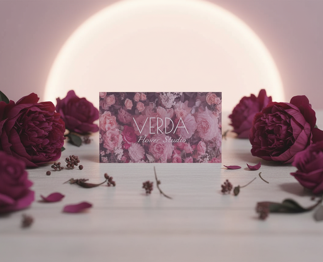 Студия цветов VERDA — Премиальный цветочный дизайн — Брендинг, Графика на Dprofile