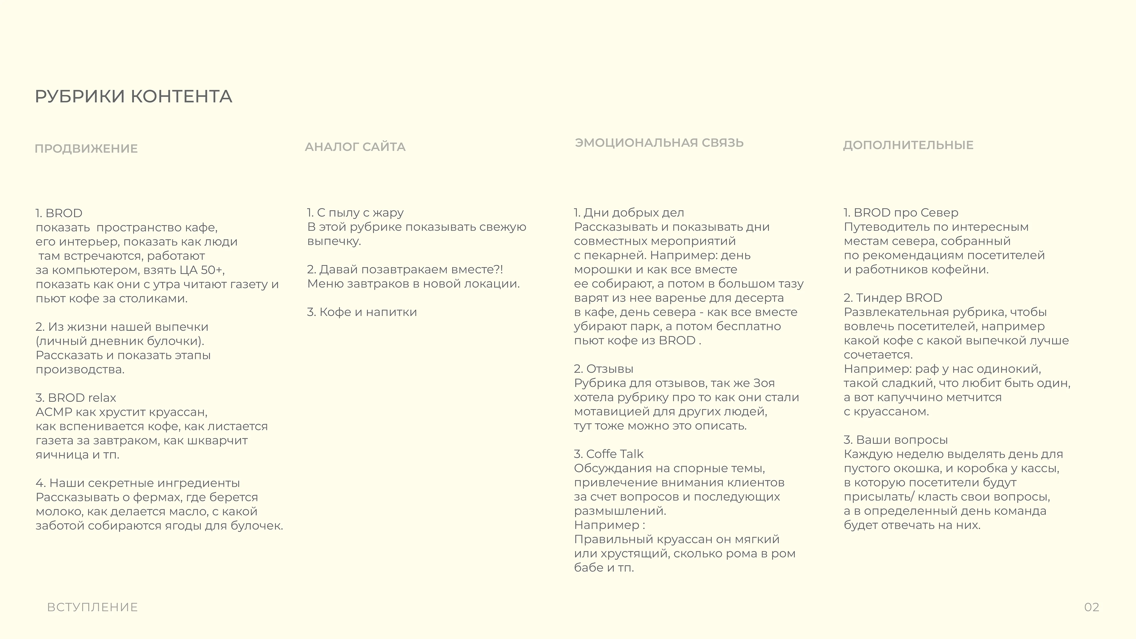 BROD пекарня на севере страны — Изображение №4 — Брендинг, Маркетинг на Dprofile