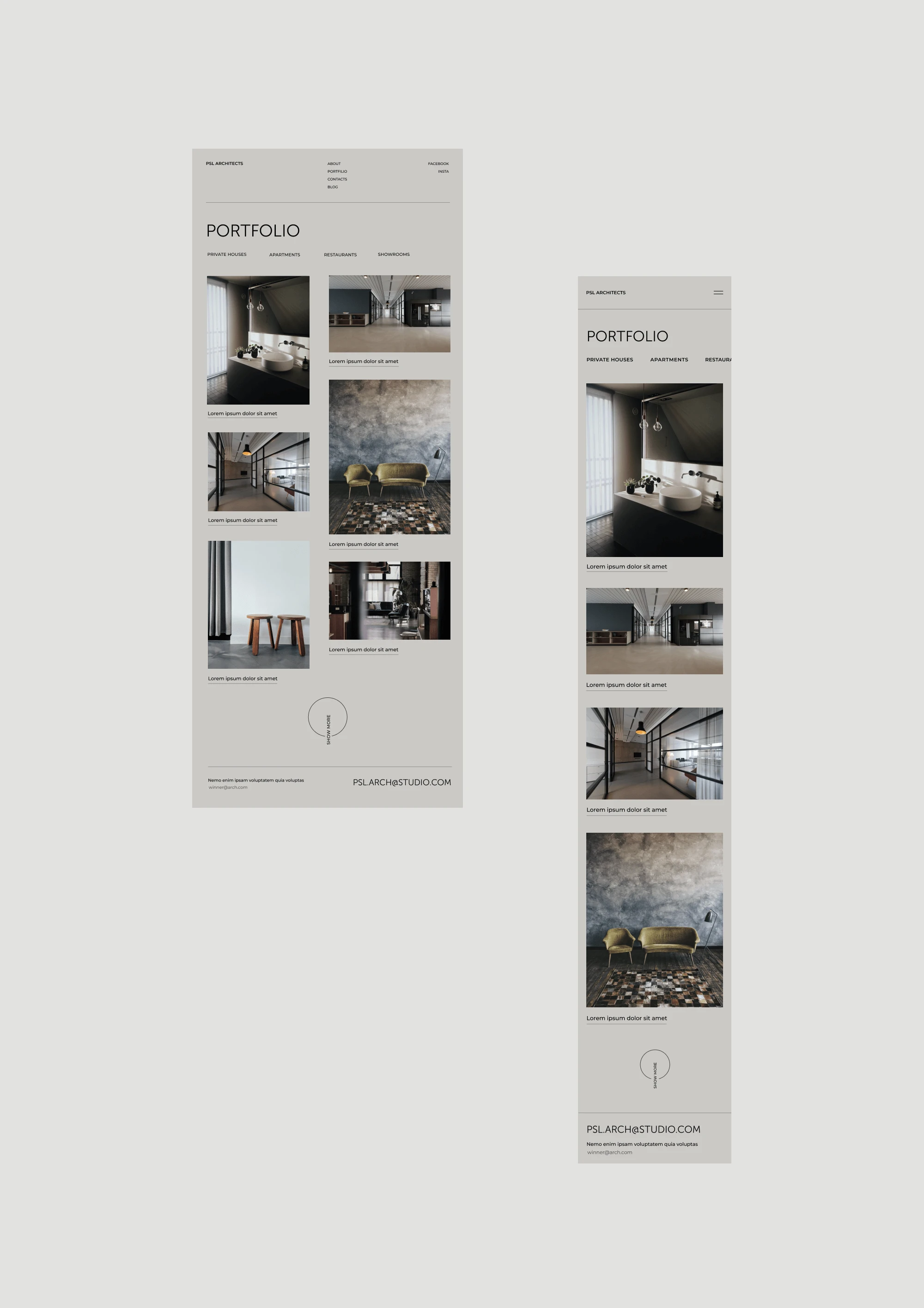 PSL Architect архитектурное бюро — Изображение №11 — Интерфейсы на Dprofile