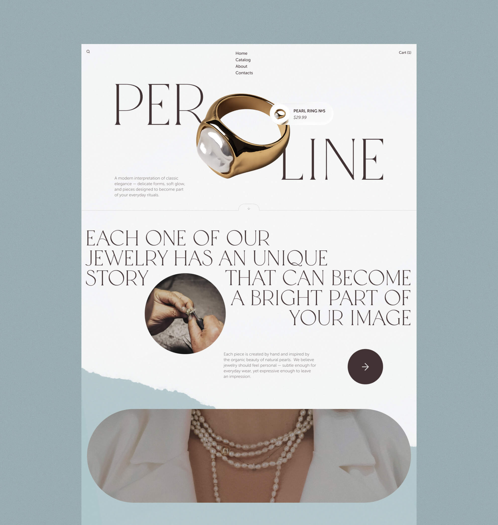 Perline онлайн-бутик — Изображение №4 — Интерфейсы на Dprofile