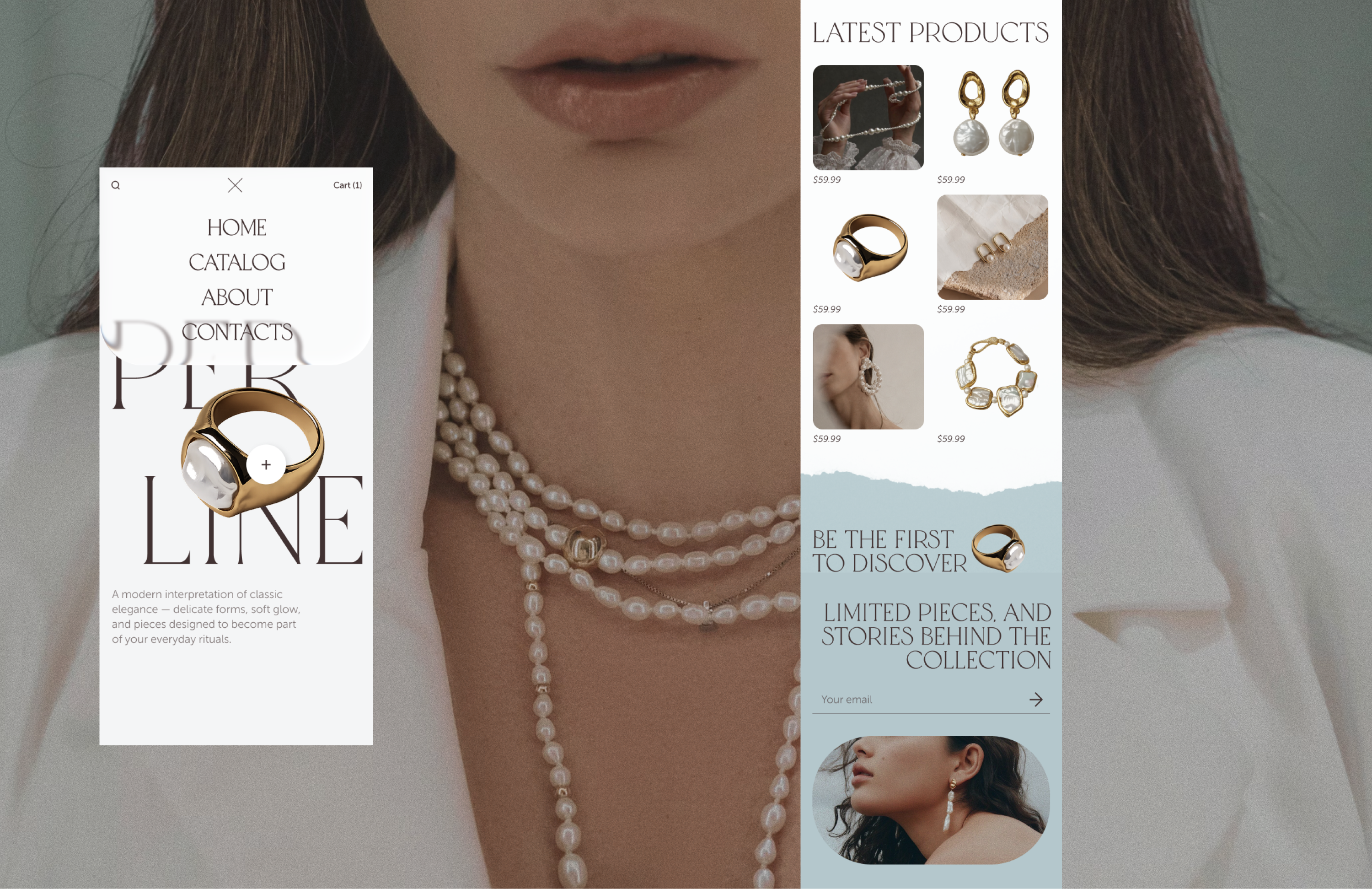 Perline онлайн-бутик — Изображение №3 — Интерфейсы на Dprofile