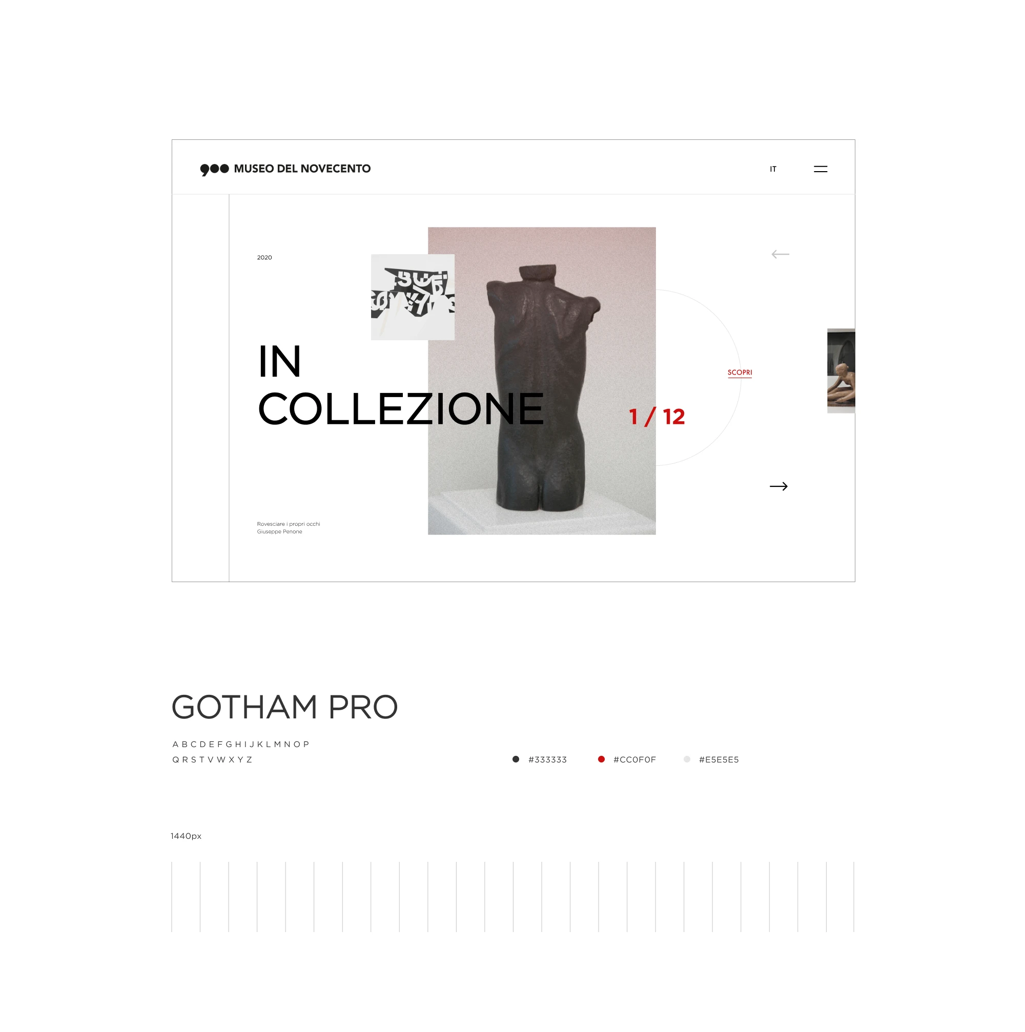 Museo Del Novecento — Изображение №2 — Интерфейсы на Dprofile