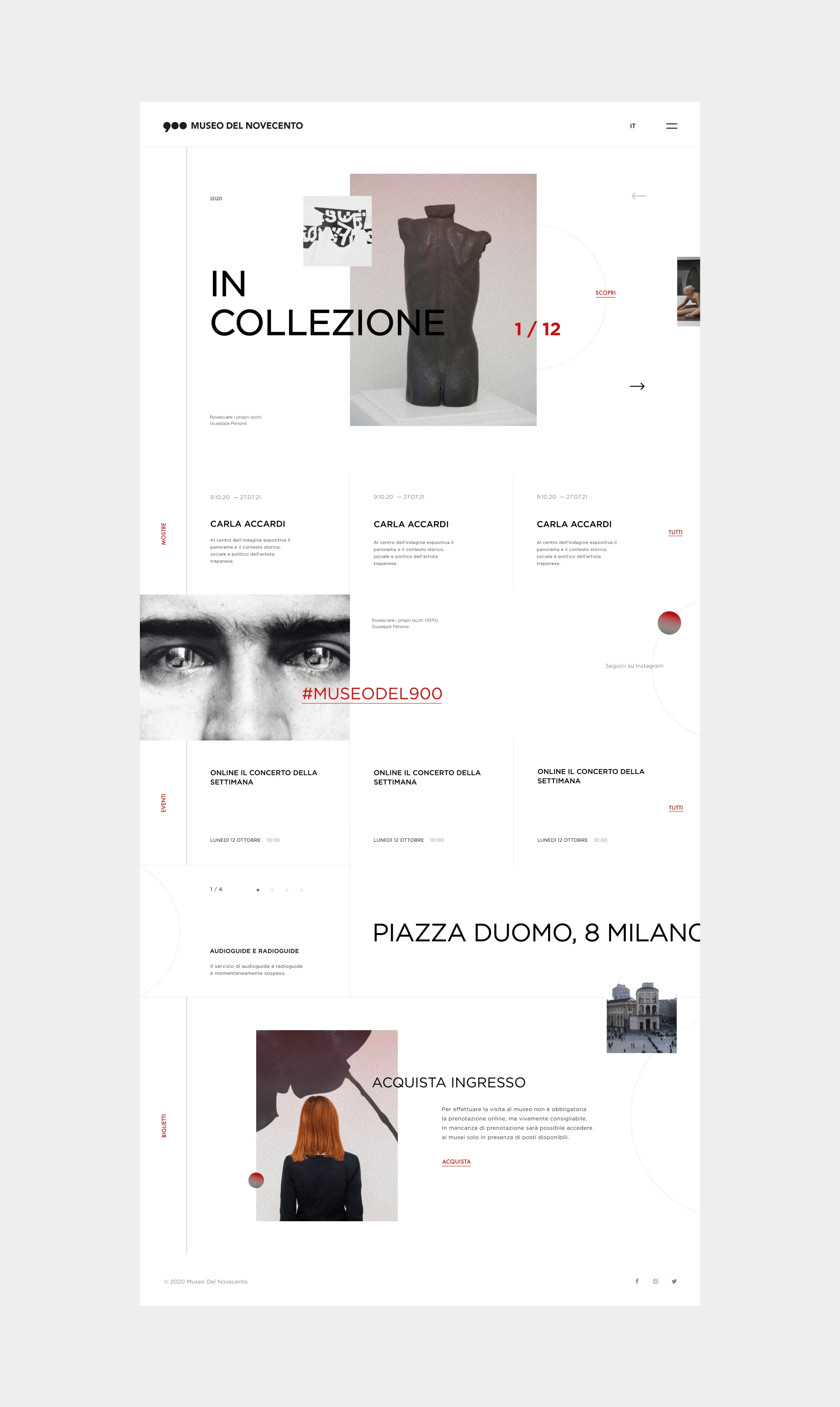 Museo Del Novecento — Изображение №3 — Интерфейсы на Dprofile