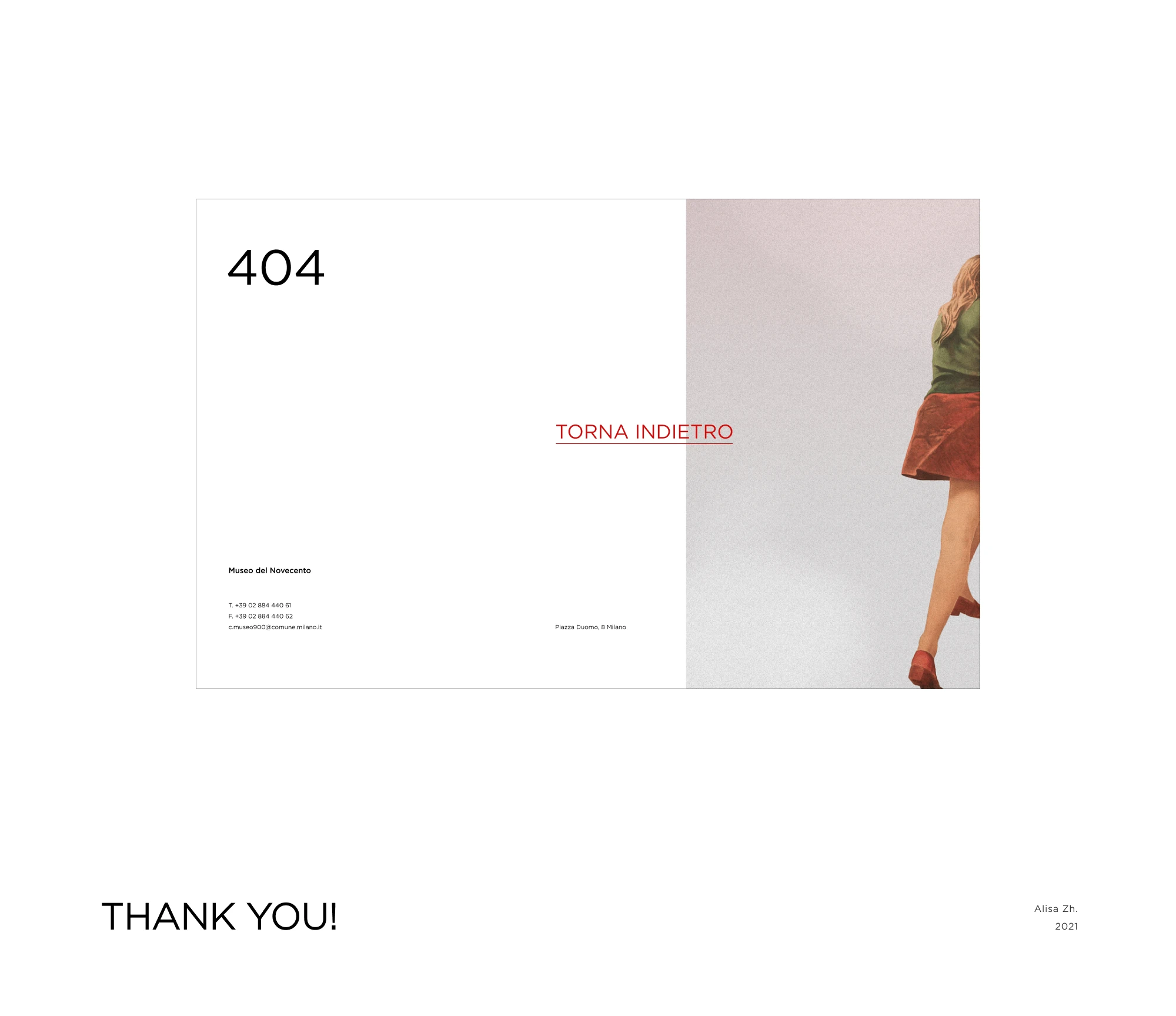 Museo Del Novecento — Изображение №11 — Интерфейсы на Dprofile