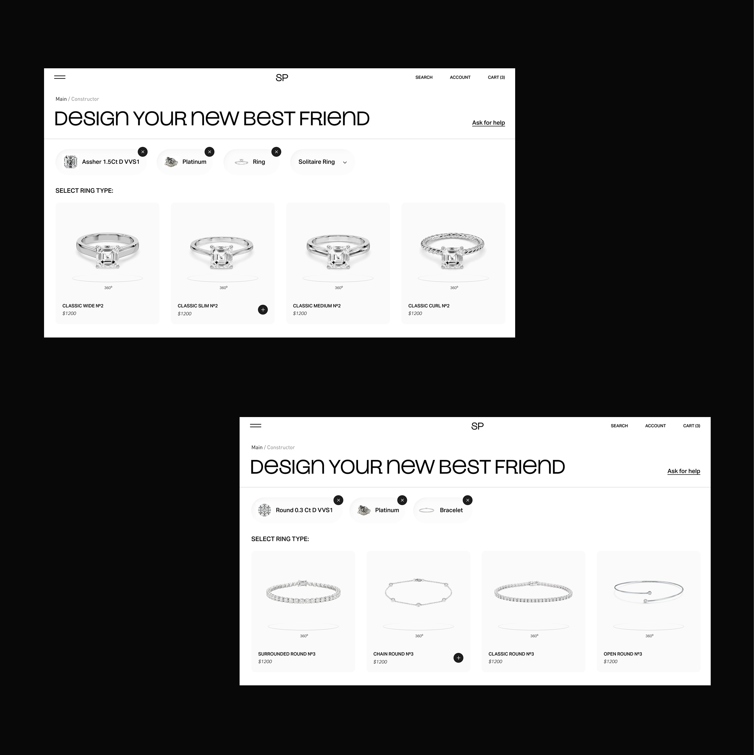 Simple Perfection — онлайн бутик UX/UI — Изображение №8 — Интерфейсы на Dprofile