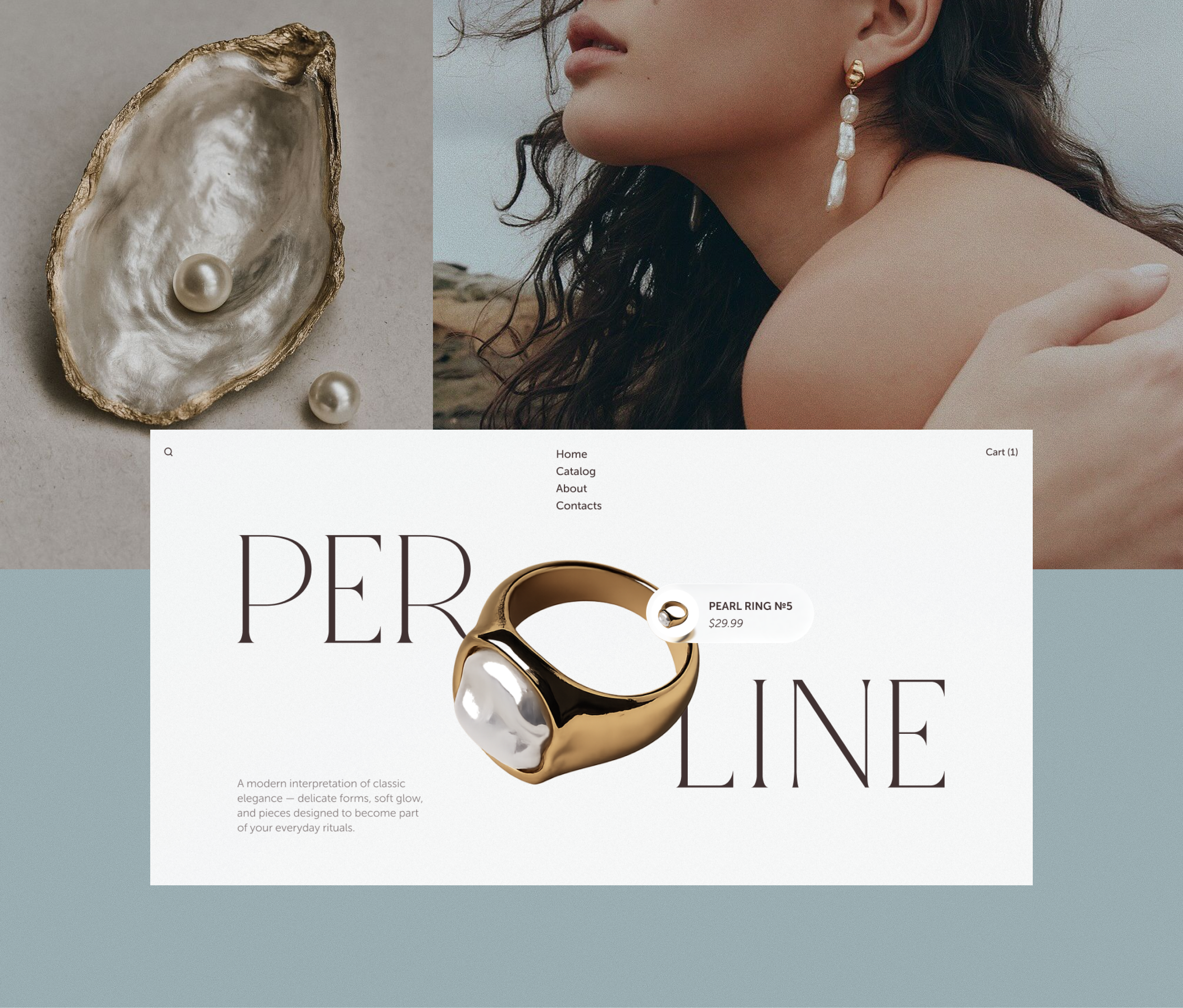 Perline онлайн-бутик — Изображение №2 — Интерфейсы на Dprofile