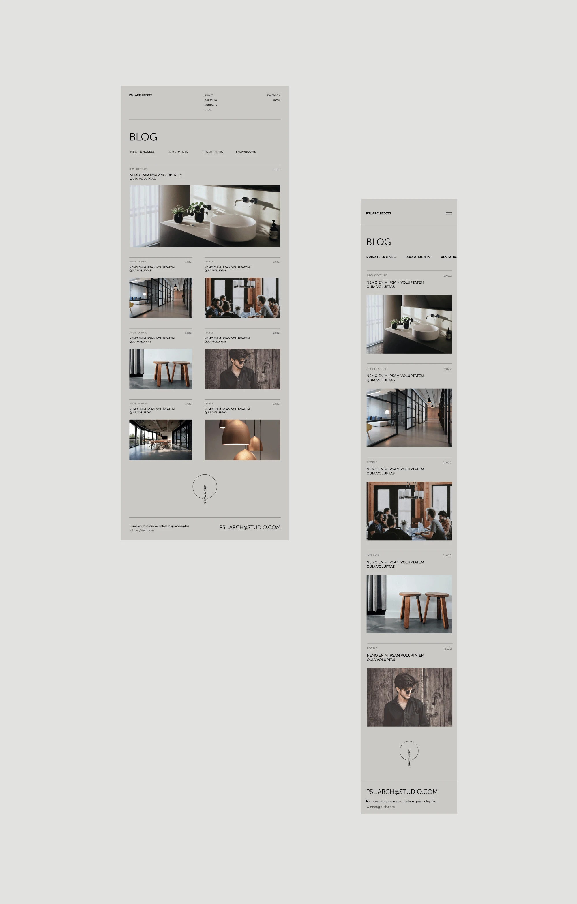 PSL Architect архитектурное бюро — Изображение №19 — Интерфейсы на Dprofile