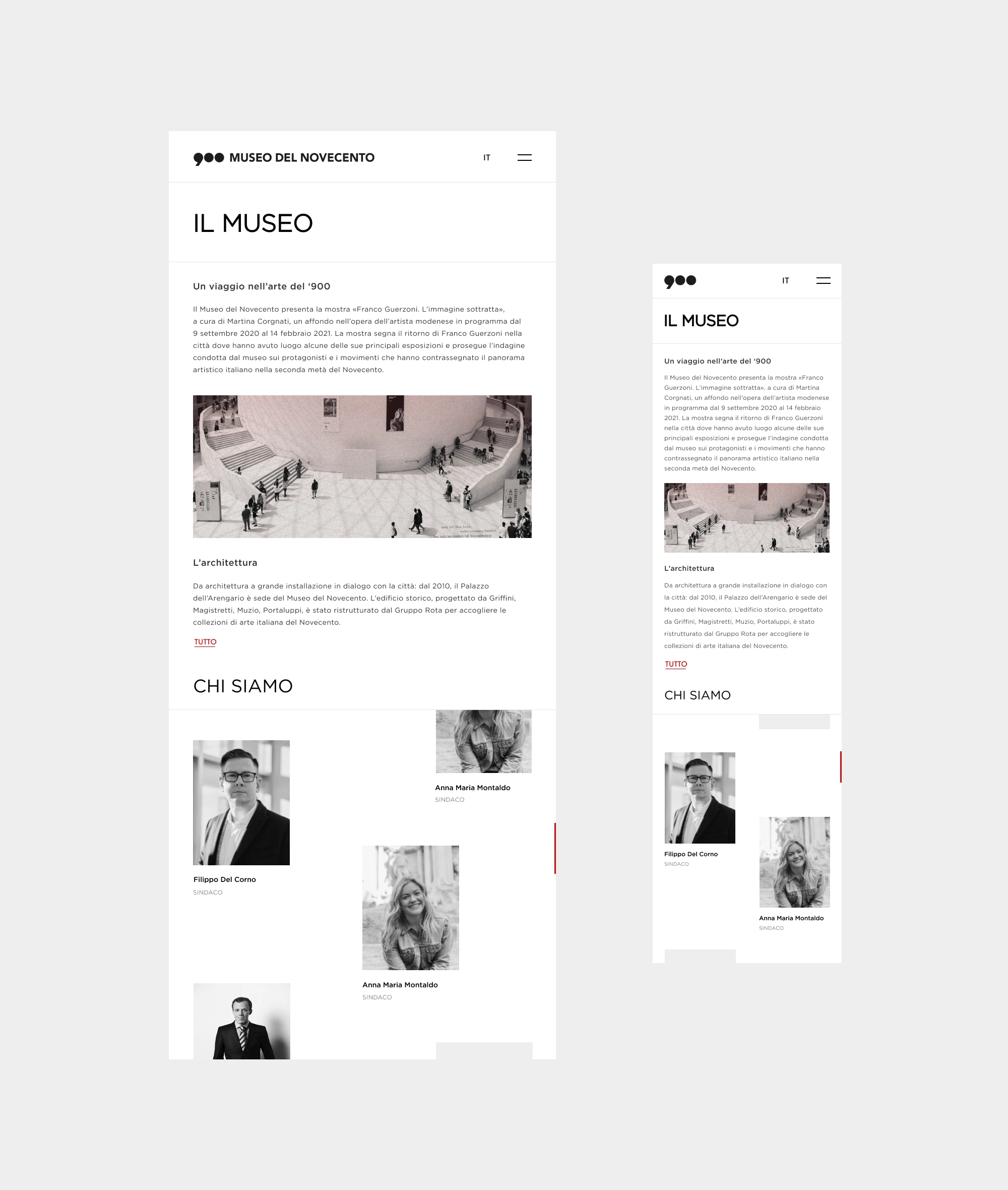 Museo Del Novecento — Изображение №6 — Интерфейсы на Dprofile