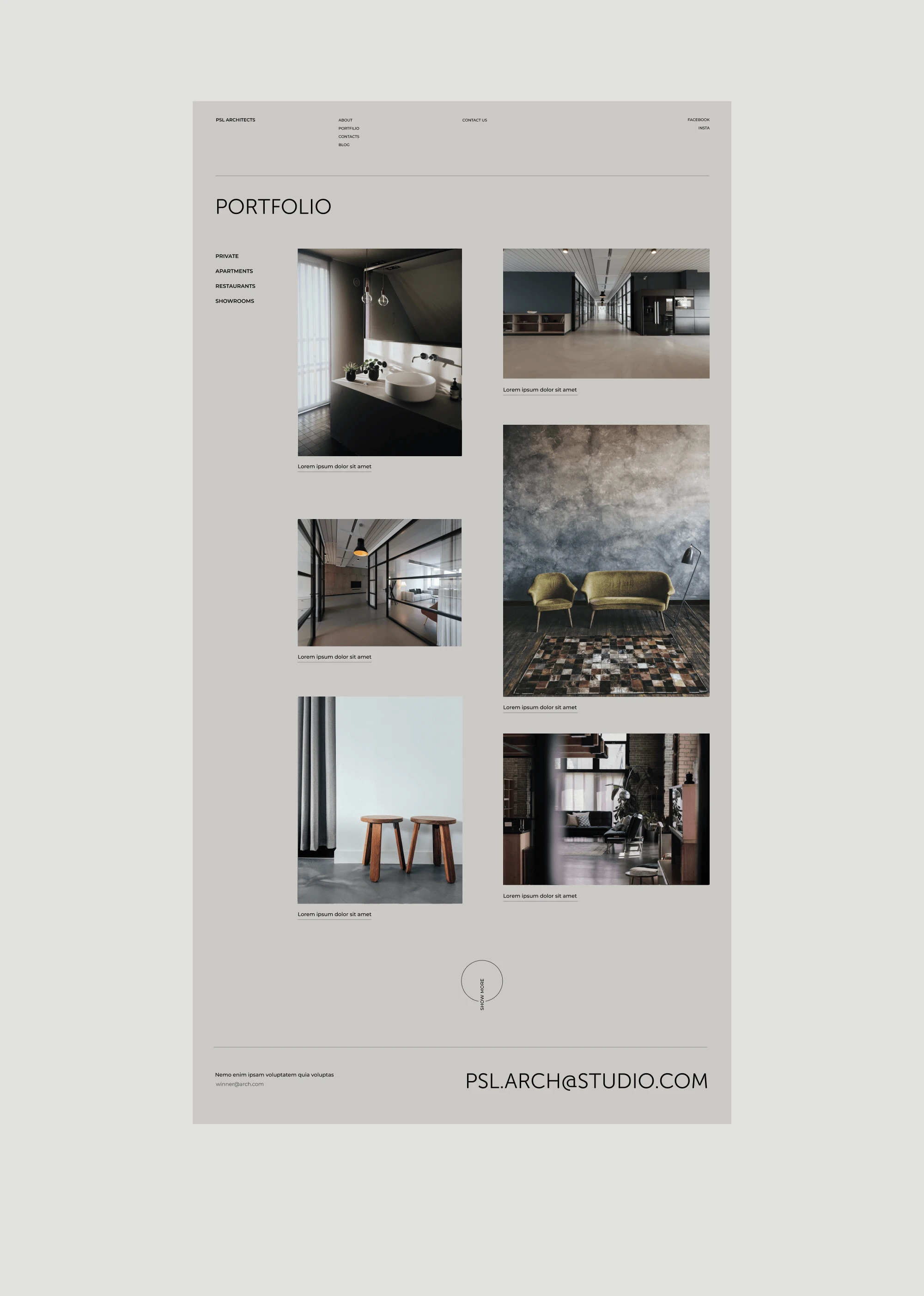 PSL Architect архитектурное бюро — Изображение №9 — Интерфейсы на Dprofile