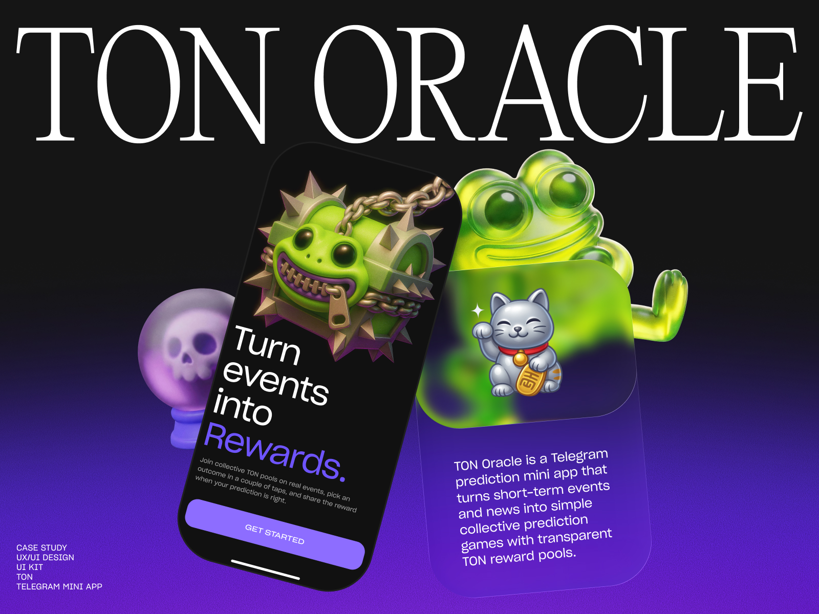 TON Oracle — Telegram Mini App | UX/UI Case Study — Изображение №1 — Интерфейсы на Dprofile