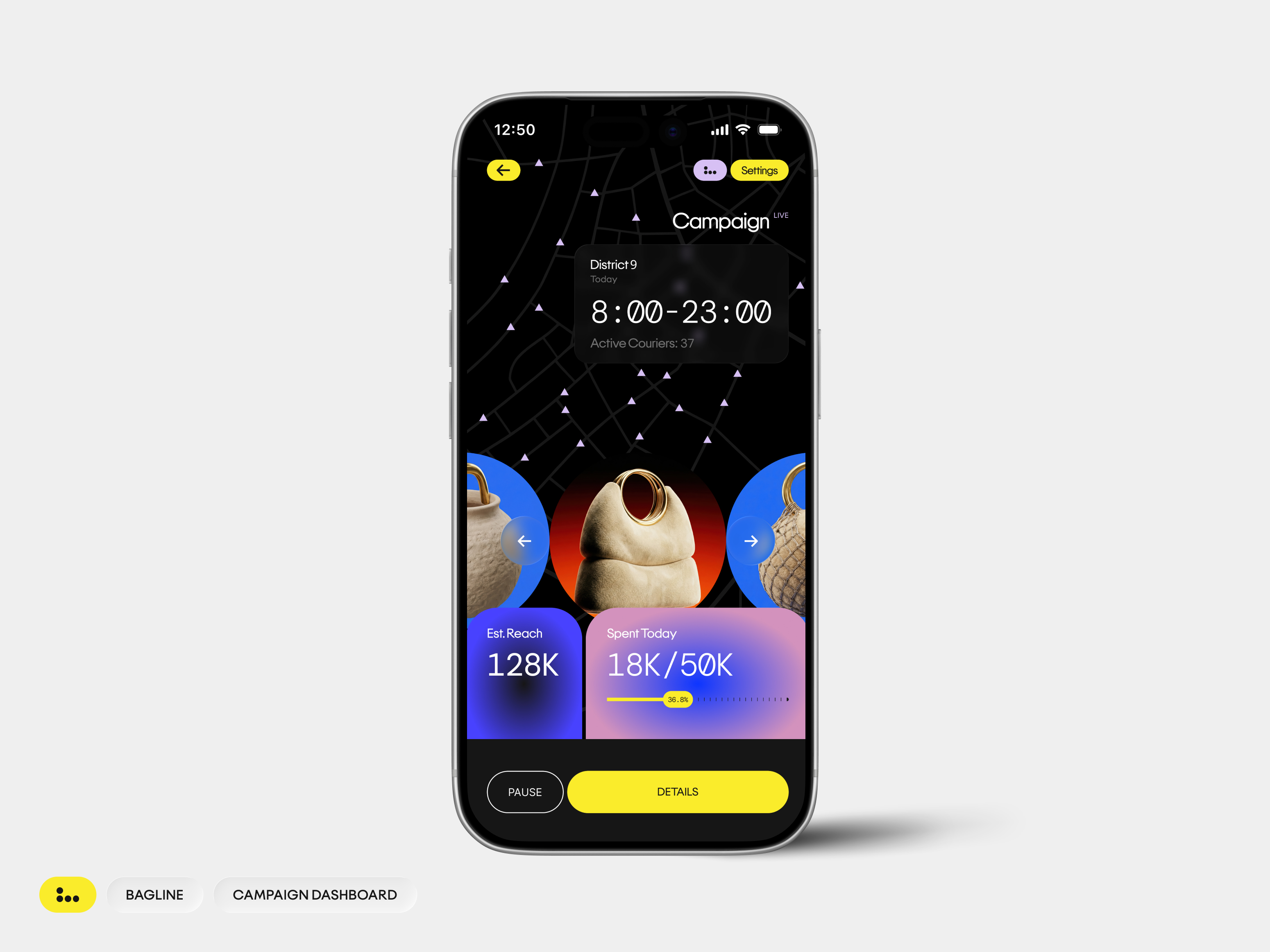 BagLine — Hyperlocal Courier Ads (Mobile UI) — Изображение №3 — Интерфейсы на Dprofile