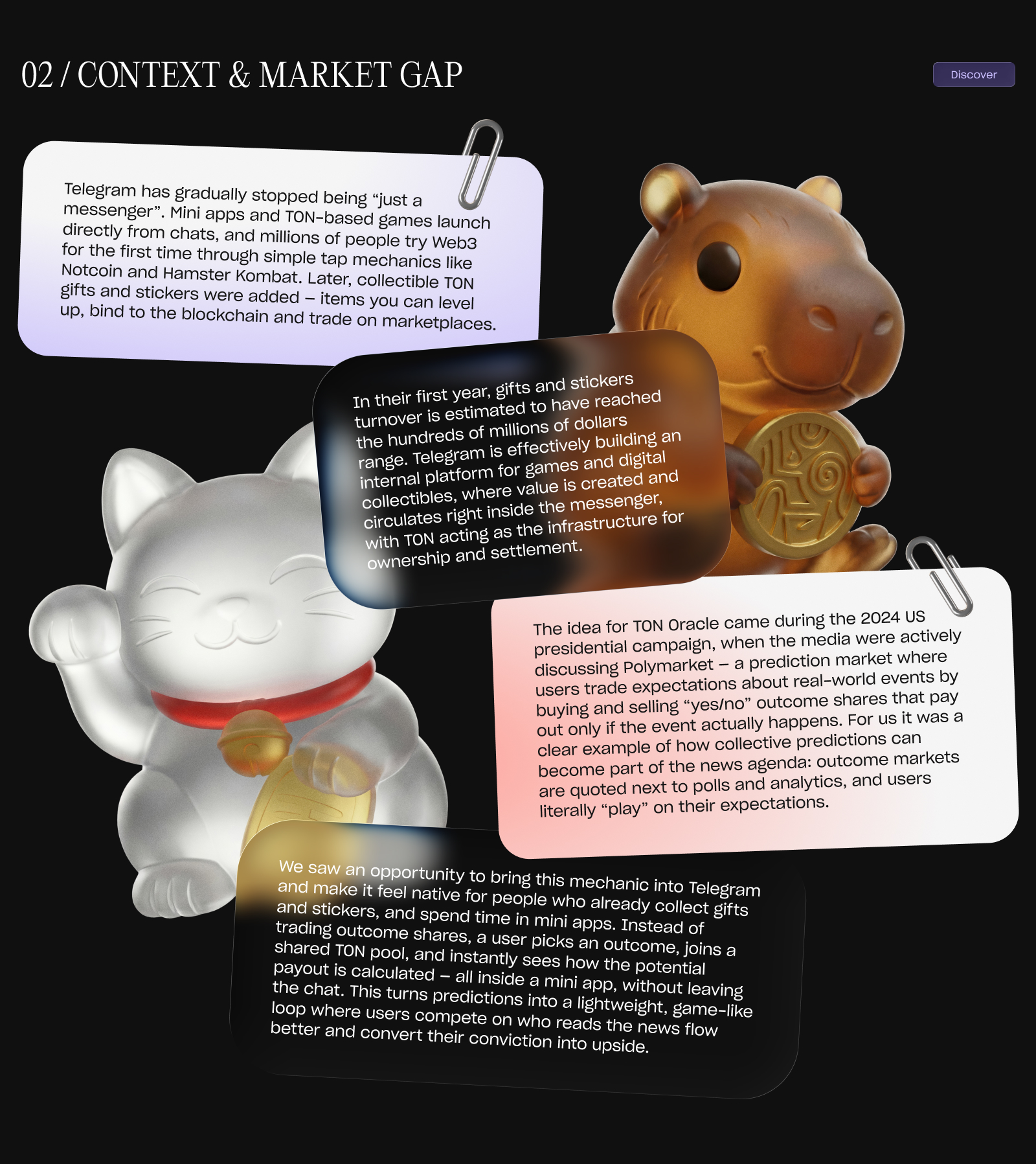 TON Oracle — Telegram Mini App | UX/UI Case Study — Изображение №4 — Интерфейсы на Dprofile