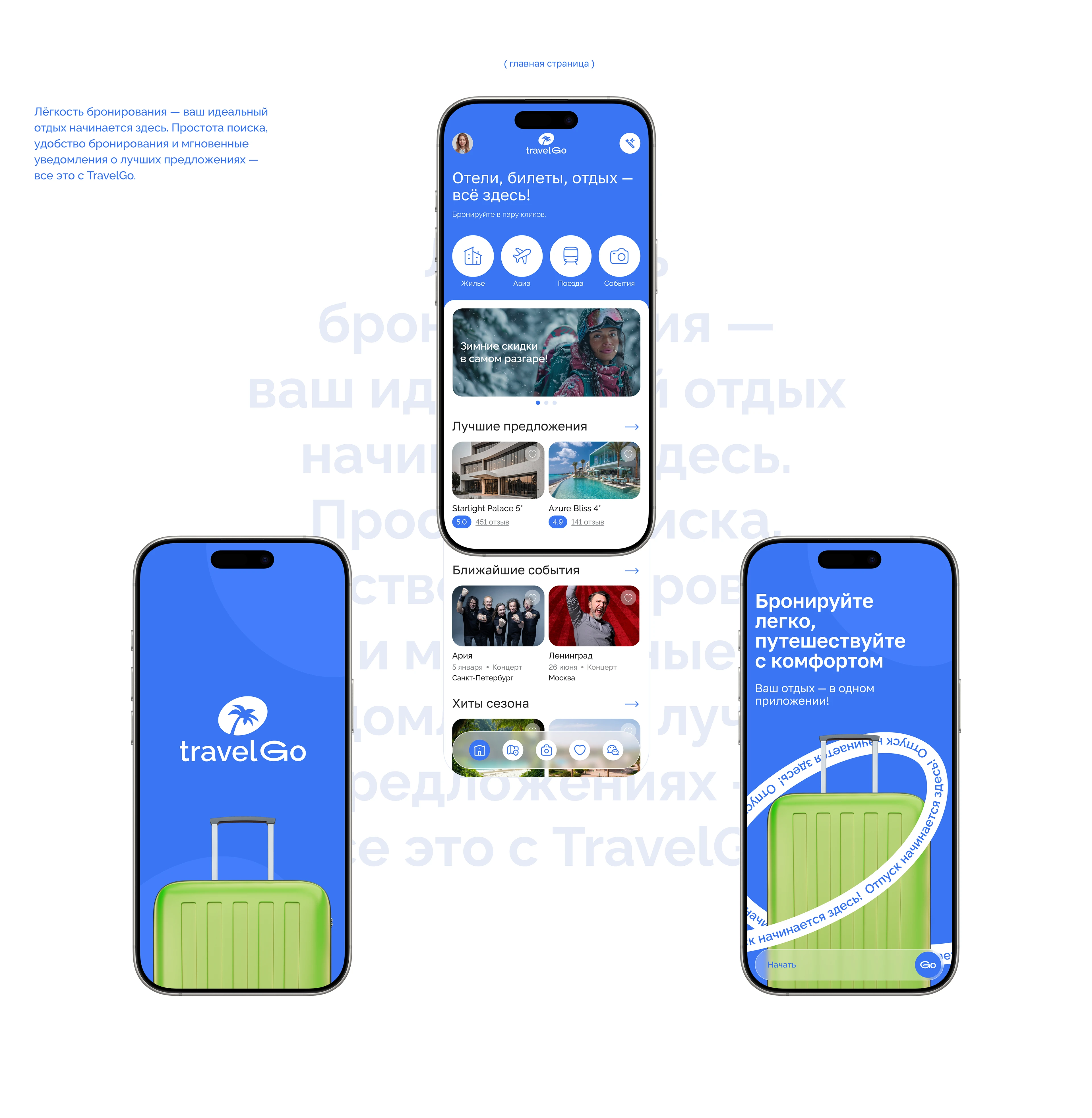TravelGO | Booking Mobile App | UI/UX — Изображение №6 — Интерфейсы на Dprofile