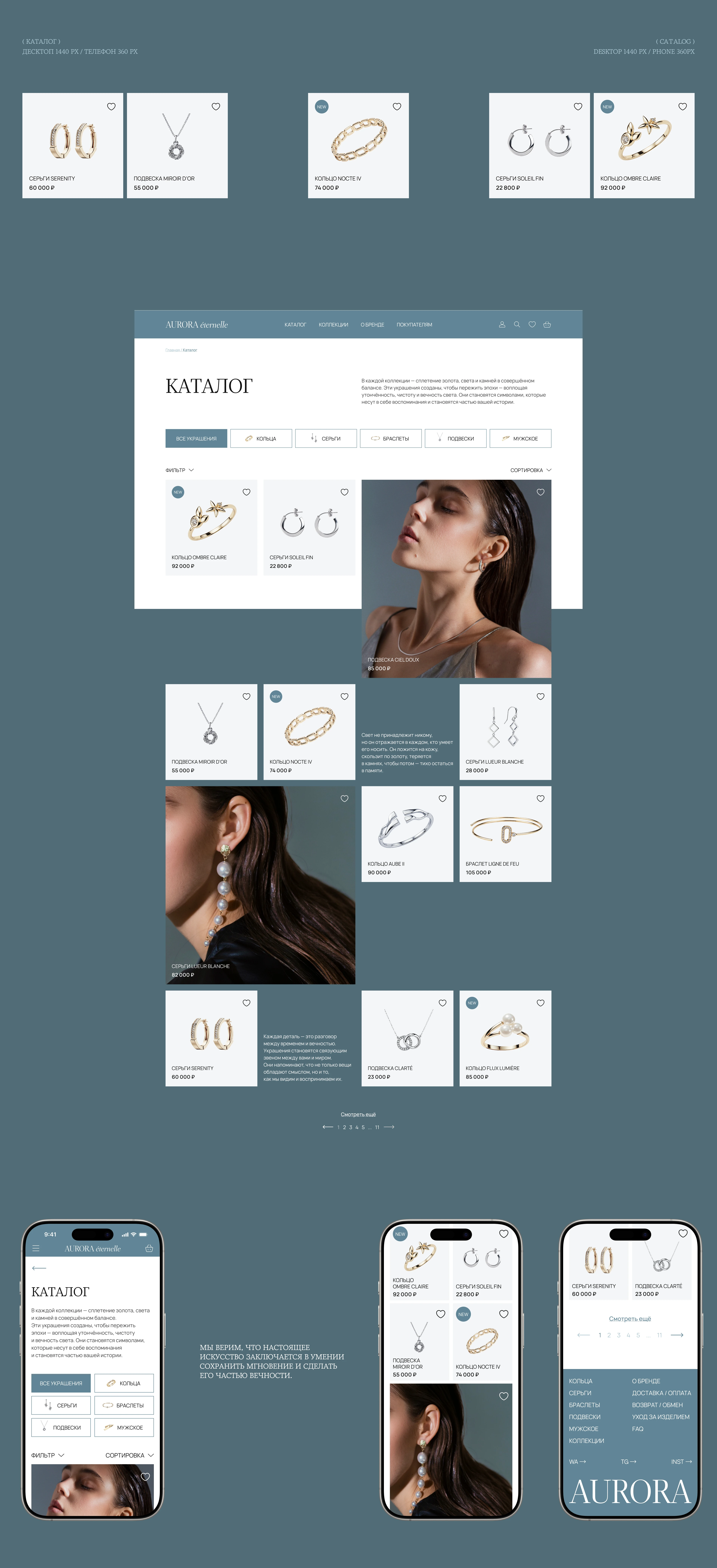 AURORA | E-Commerce — Изображение №12 — Интерфейсы на Dprofile